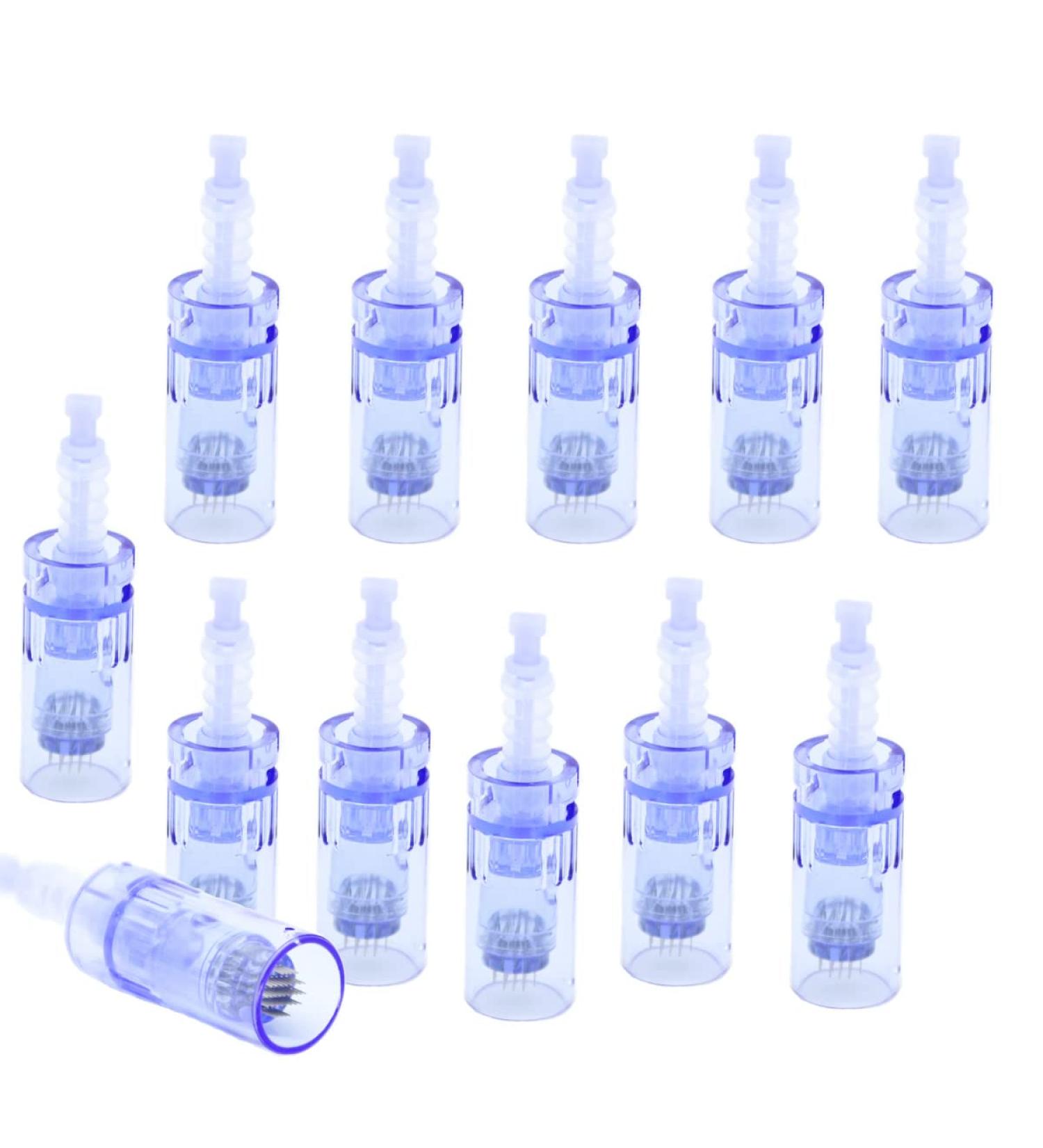 12Pcs Derma Pen Dermapen Mircroneedling Pen Needles Cartridges 36PIN Micro Needle Cartridges Tips Derma Roller (36PIN) - Buy Online on GoSupps.com