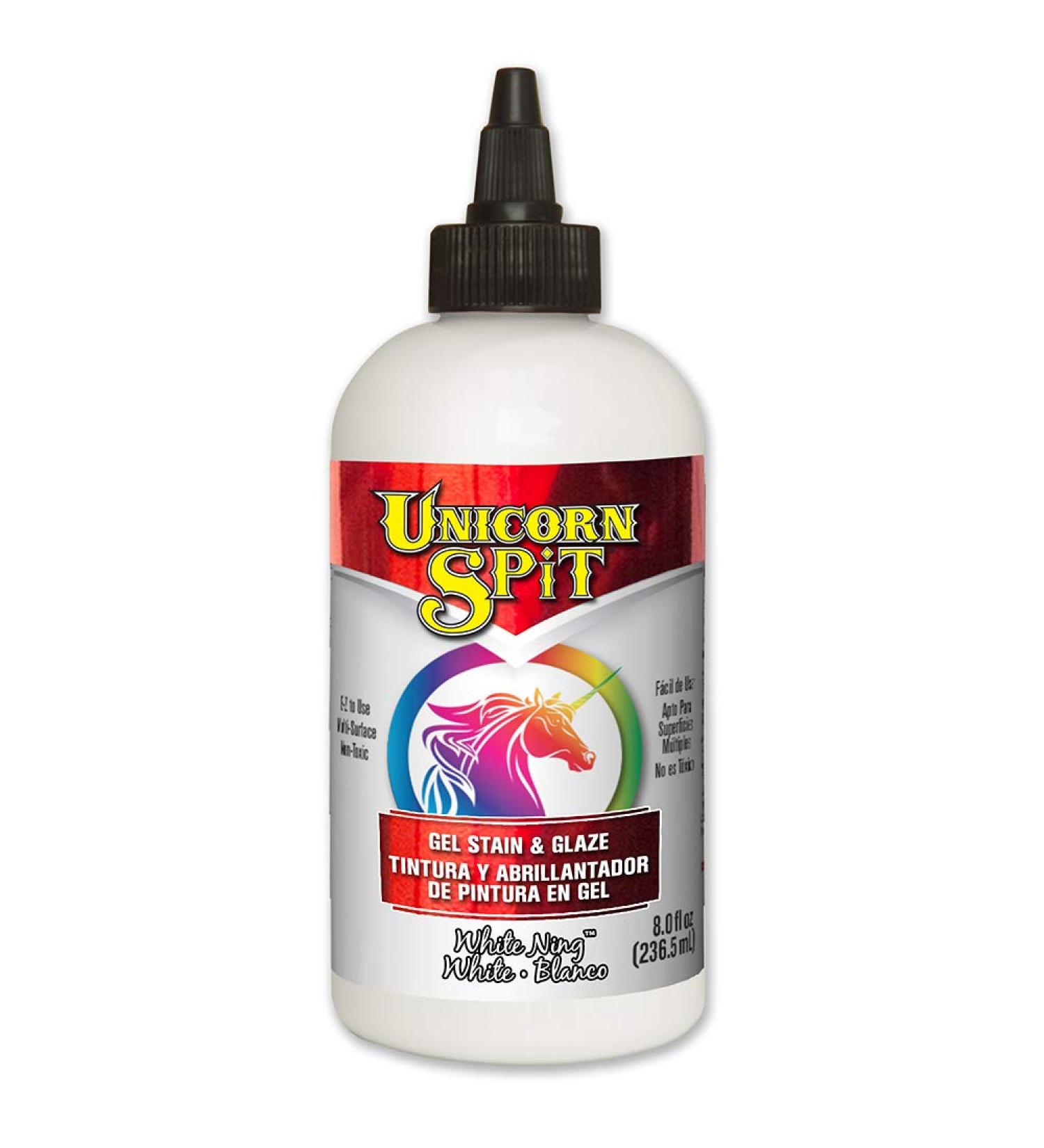 Unicorn SPiT 5771005 Gel Stain and Glaze - White Ning 8.0 FL OZ Bottle - 1 Pack - Buy Online on GoSupps.com