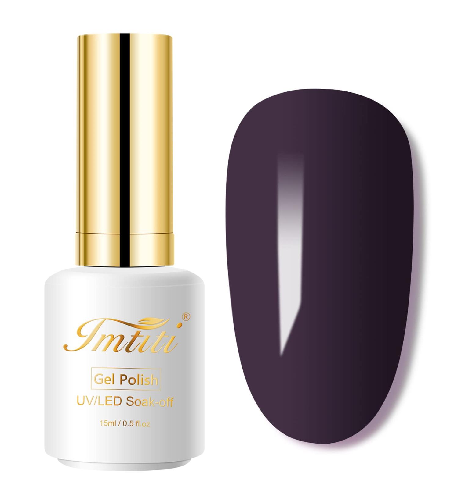 UV Gel Polish Nail Polish Dark Grey Colours 3 in 1 One Step Gel Nail Polish Soak Off Nails Colour Gel Brown Grey Gel Nail Polish for Nail Design Manicure 15 ml Grey brown - Buy Online on GoSupps.com