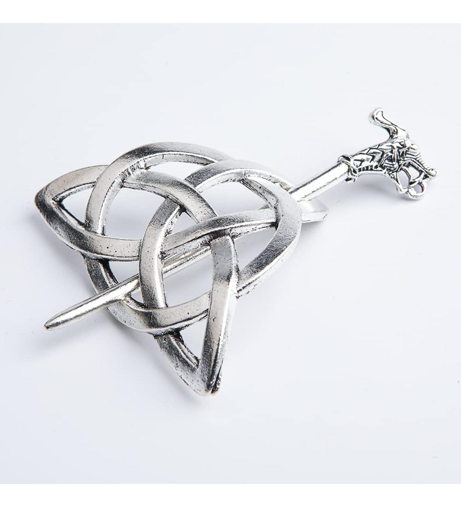 Viking Celtic Hair Clip YAIYEFU Celtics Knots Hairpins Retro Silver Hair Sticks Hair Pin Hair Accessories for Long Hair Women Girls (Metal Hairpin) - Buy Online on GoSupps.com