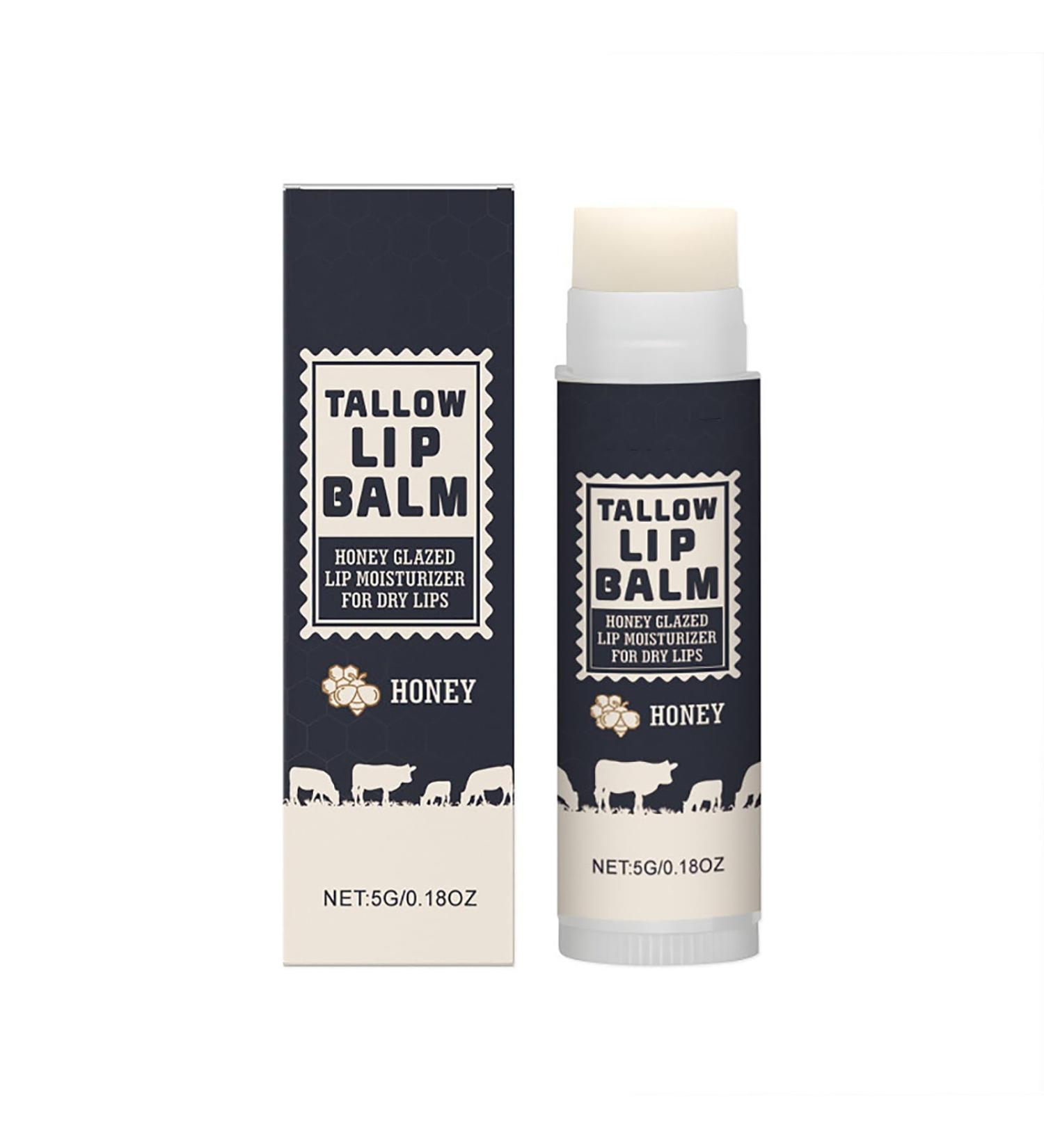  Uzionoie Tallow Beef Lip Balm 24-hour long-lasting hydration soothing care for dry and chapped lips 5g - Buy Online on GoSupps.com