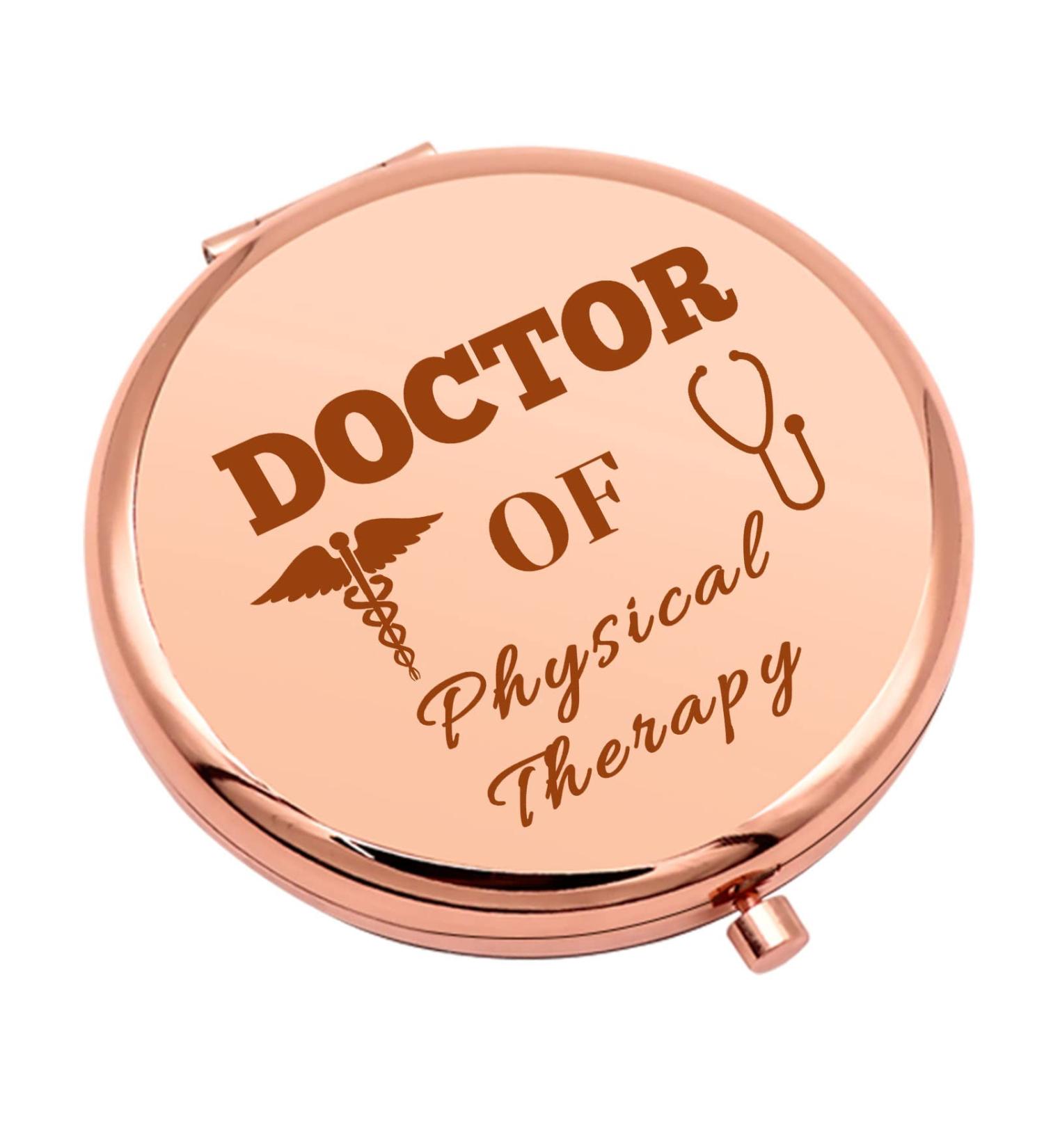Physical Therapy Appreciation Compact Makeup Mirror - Thank You PT Doctor & Therapist Gifts - Buy Online on GoSupps.com