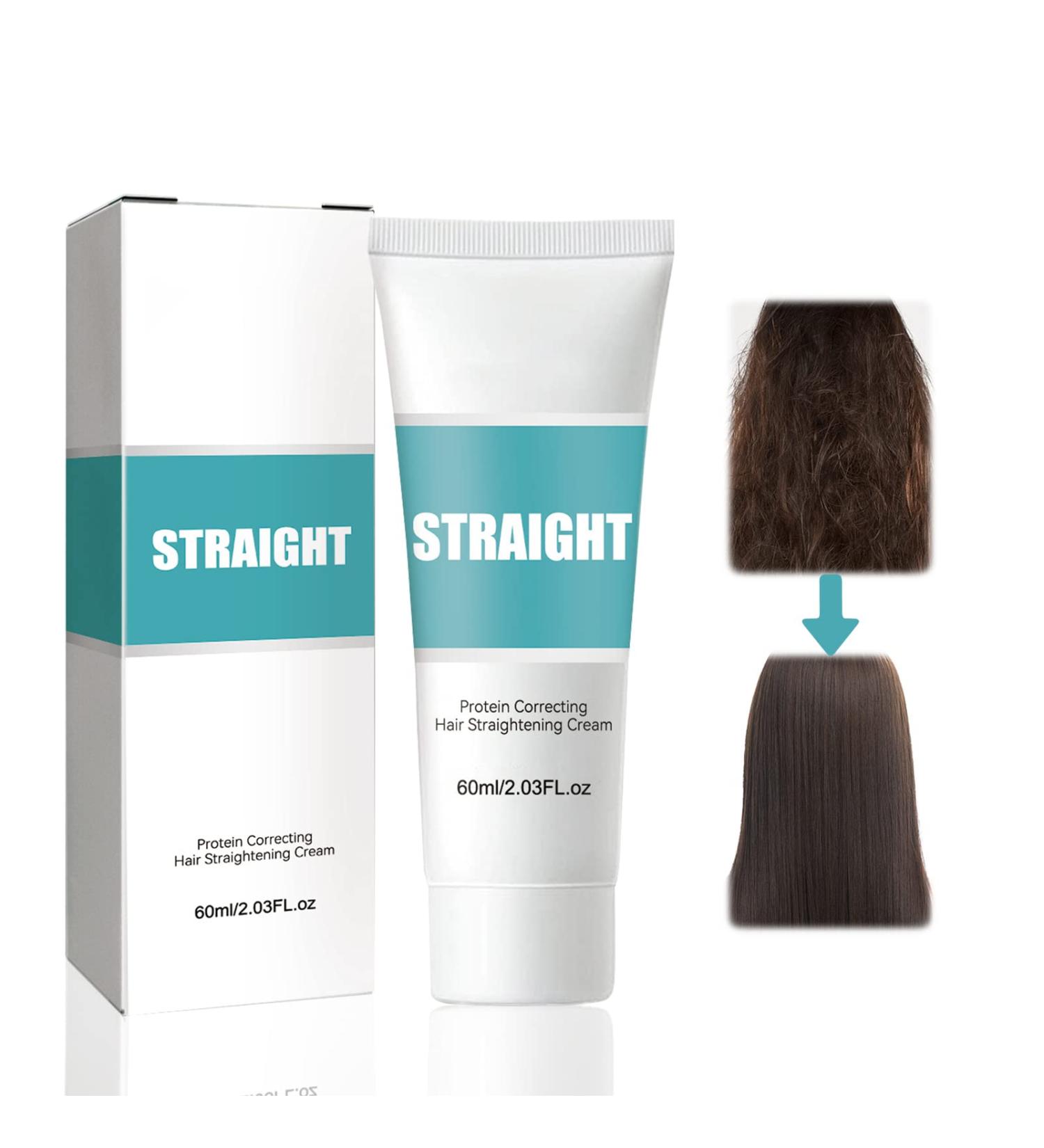 Keratin Protein Hair Treatment Straightening Cream - Repairs Frizz, Split Ends - Buy Online on GoSupps.com