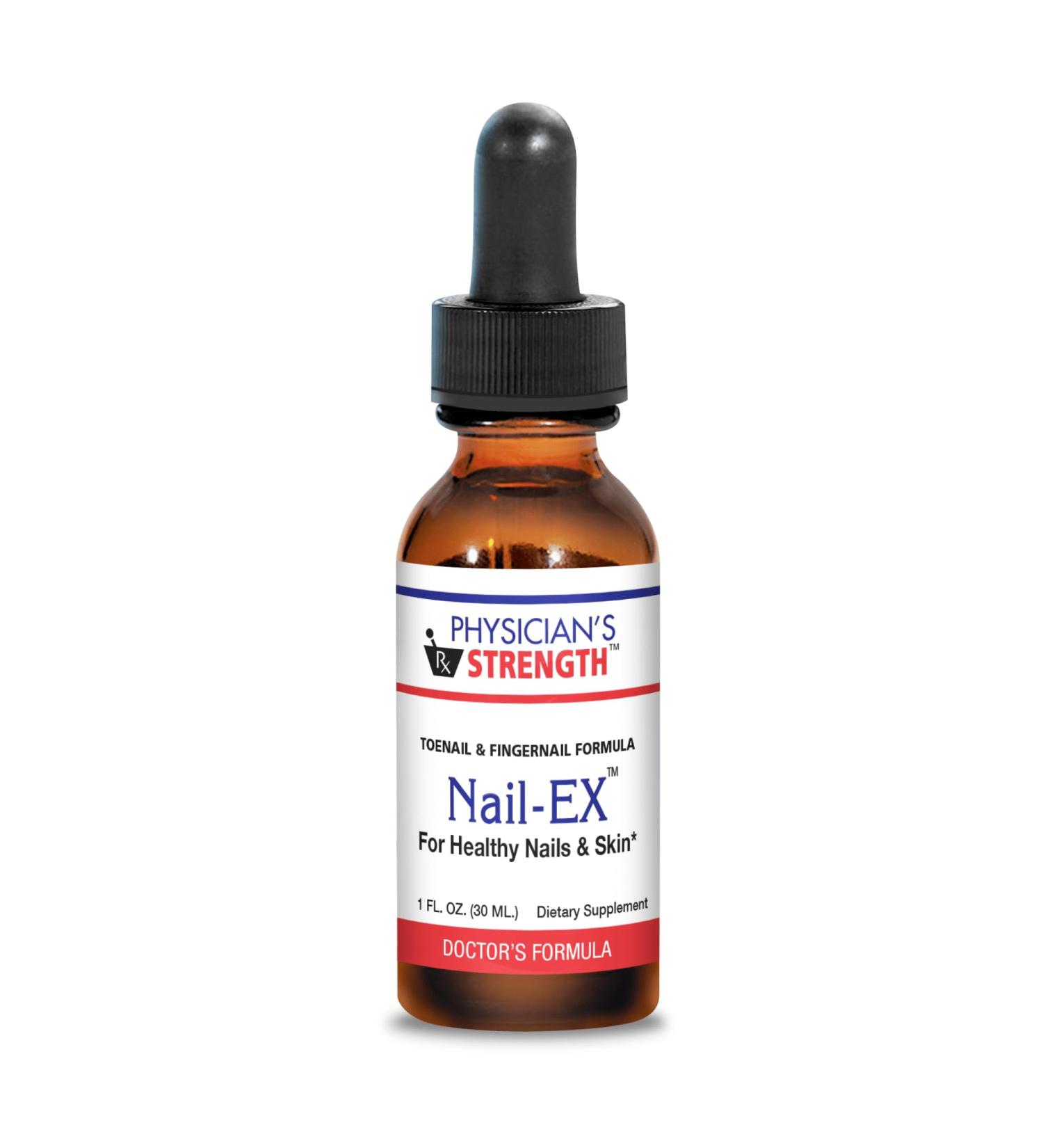 Physician's Strength Nail-EX - 1 fl oz | Healthy Nails & Skin Formula for Toenails & Fingernails | 43 Servings - Shop Internationally - Buy Online on GoSupps.com