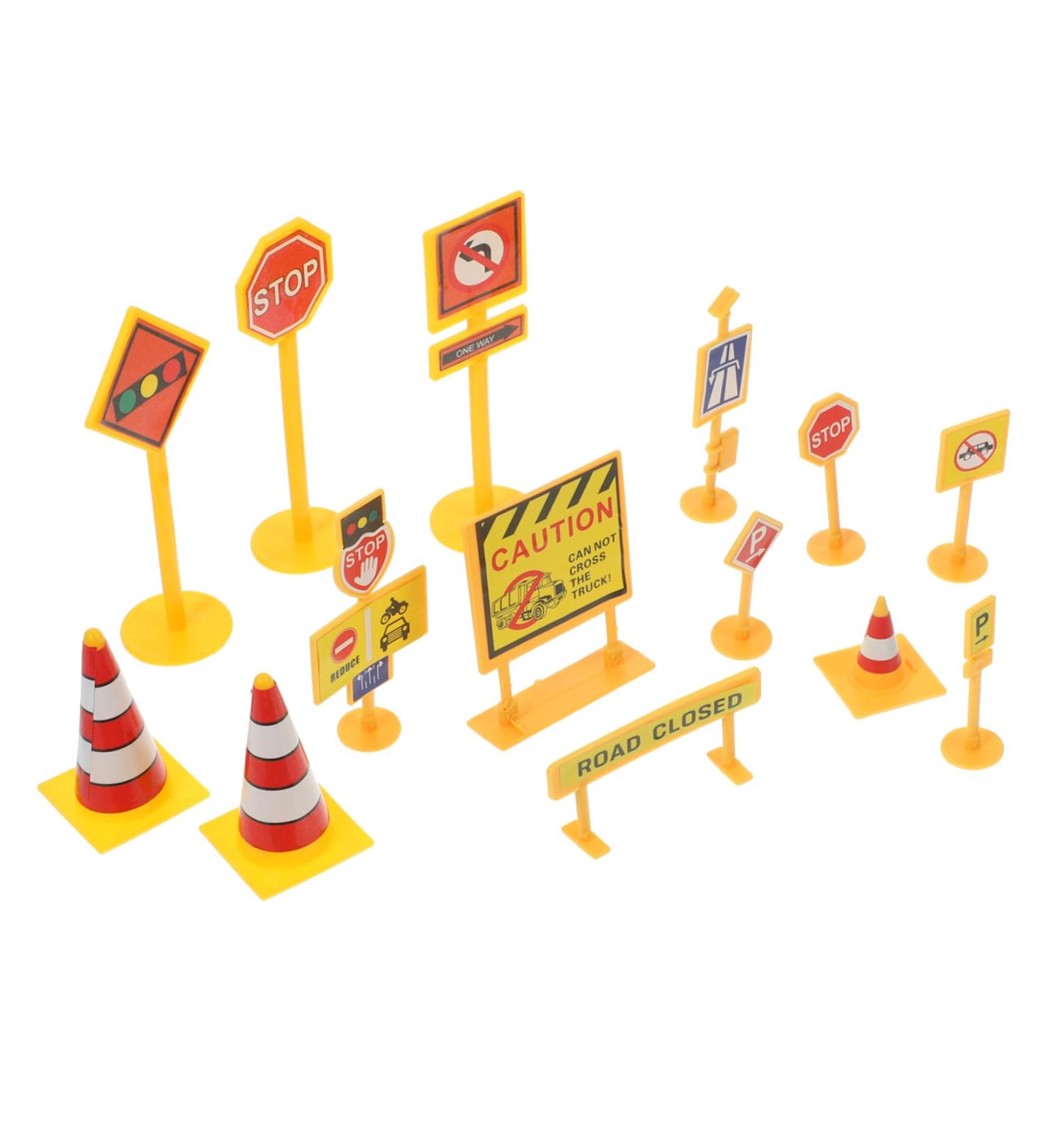 JojoFuny 5 Sets Car Flag Construction Traffic Sign Car Ornament Cupcake Toppers - 6.6*5.5CM - Buy Online on GoSupps.com