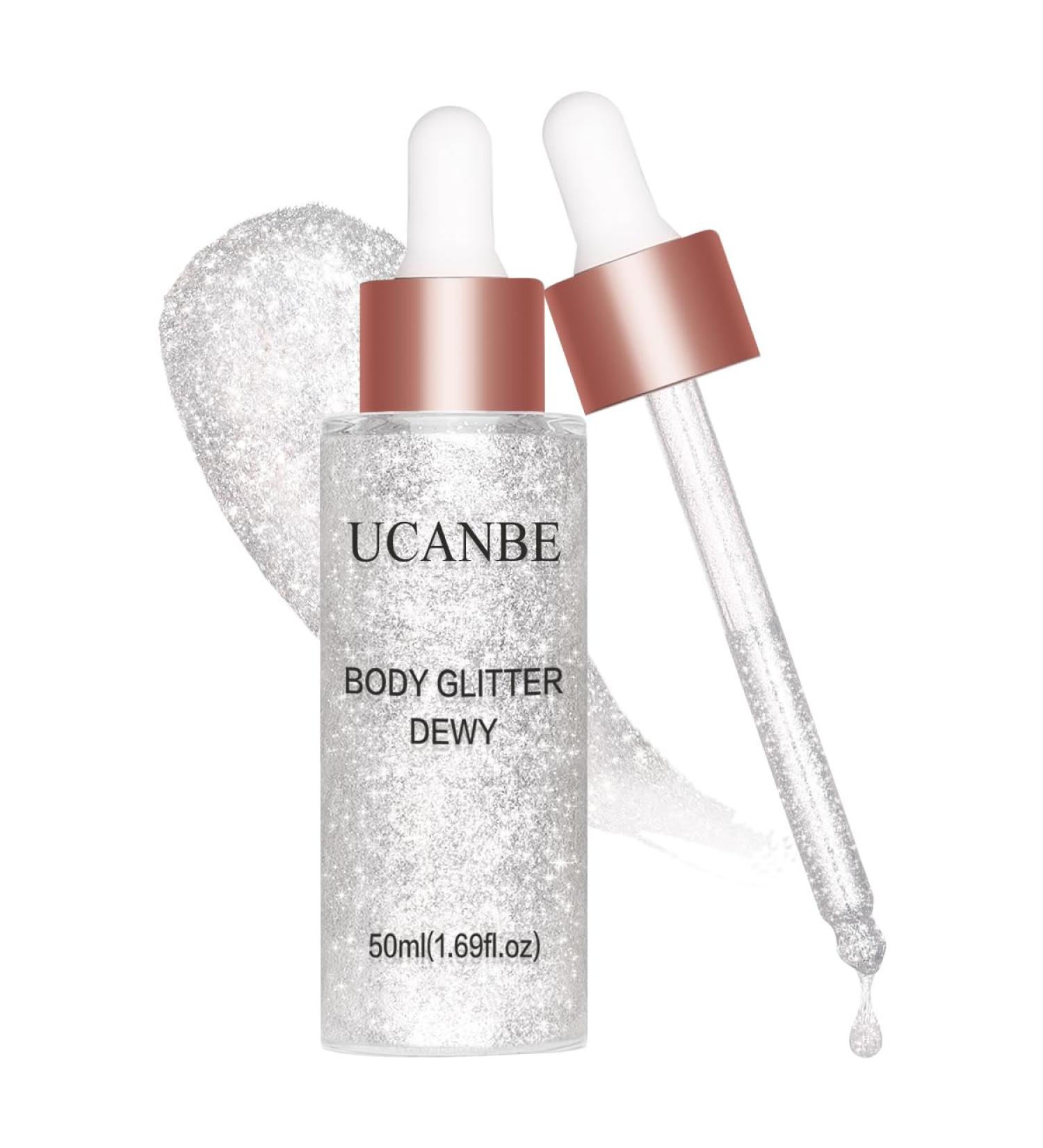 Ucanbe Liquid Highlighter - Hydrating Make-up Luminizer for Body & Face (Silver 02) - Perfect Valentine's Day Gift - Buy Online on GoSupps.com