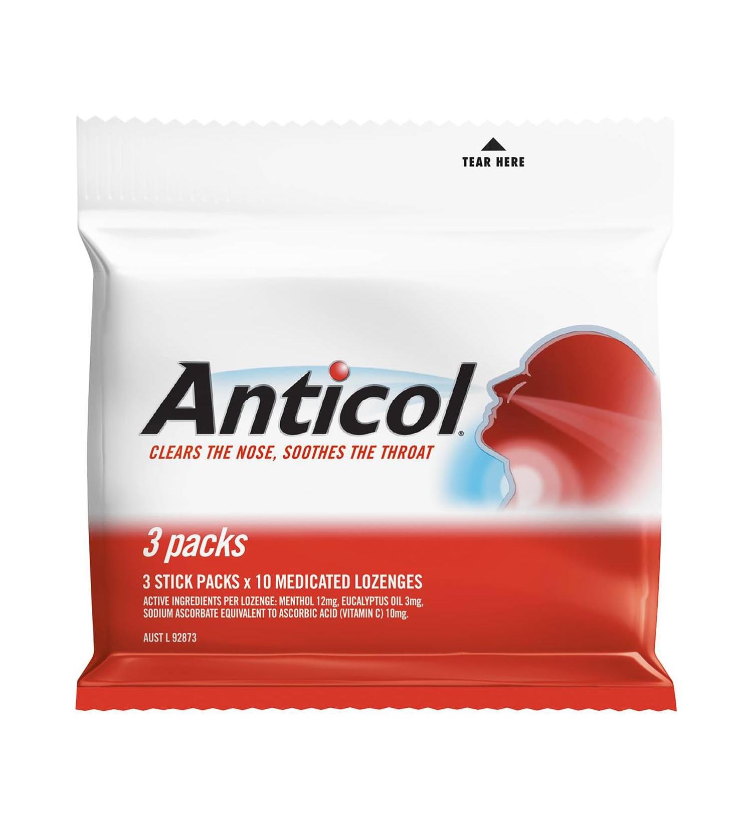 Allens Anticol 3x10 Lozenge Multipack