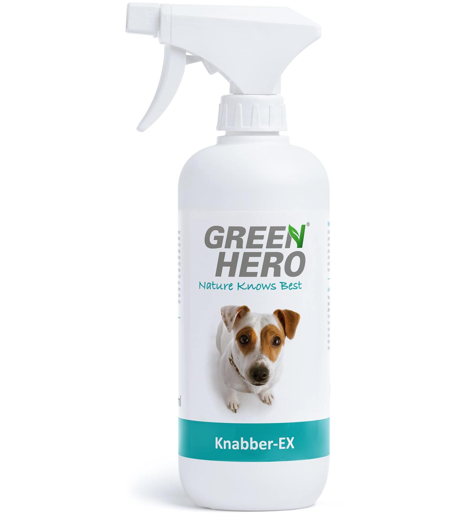 Buy Green Hero Knabber-EX 500ml | Anti-Nibble Spray for Dogs & Cats | Protect Furniture & Shoes - Buy Online on GoSupps.com