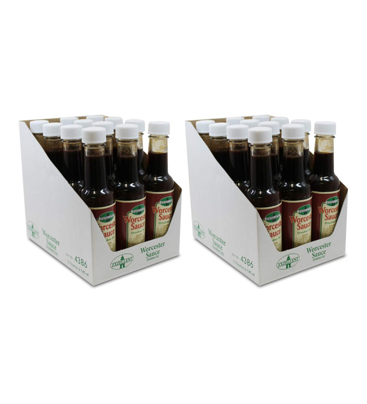 Buy Pack of 24 Excellent Worcester Sauce Dresden Style (24 x 140 ml) - Premium Quality for International Shipping - Buy Online on GoSupps.com