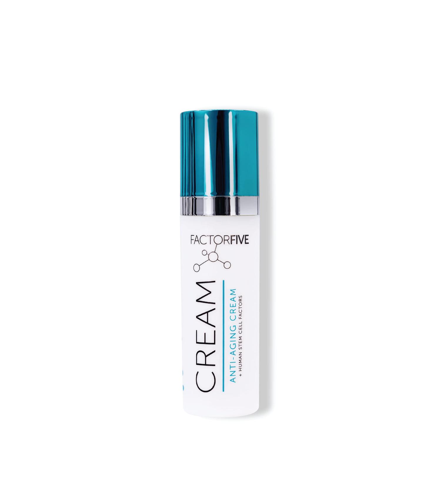 FACTORFIVE Age Defying Cream with Human Apidose Stem Cell Growth Factors - Anti-Wrinkle, Collagen Boost, Acne Scar Repair - Travel Size 0.34fl oz - Buy Online on GoSupps.com
