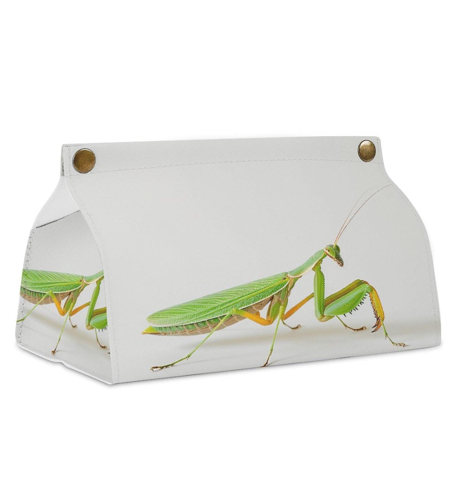 Tissue Box Cover Tissue Box Holder Green and Yellow Mantis Print Tissue Holder Travel Tissue Packs Facial Paper Holder Decorative Holder - Buy Online on GoSupps.com