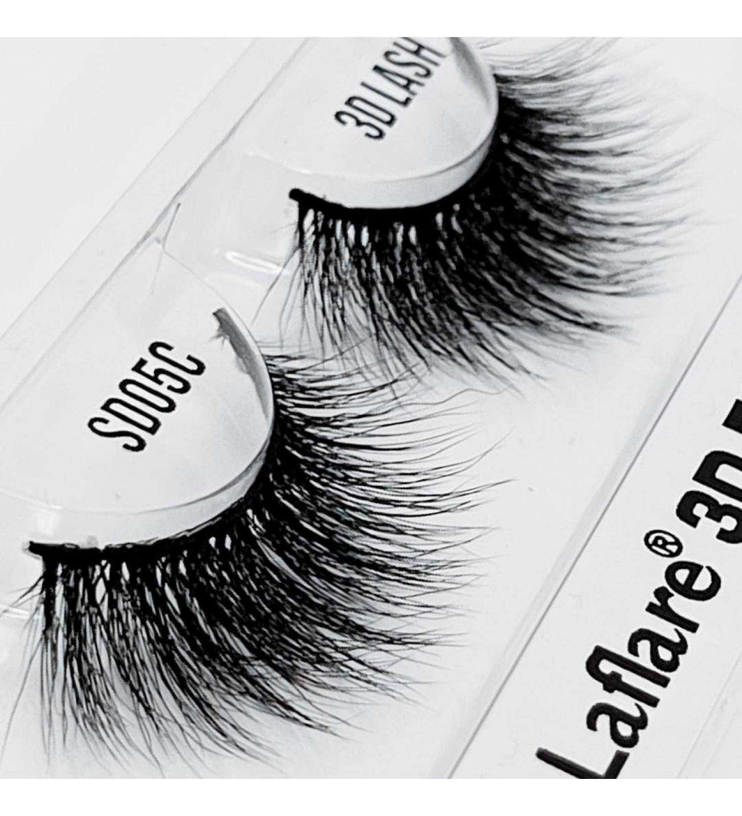 MRS GWEN HAIR & ACCESSORIES | Laflare 3D Faux Mink Eyelashes - Premium Silk Feather Light & Reusable (SD05C) - Natural Look & Easy to Apply - International Shipping Available - Buy Online on GoSupps.com
