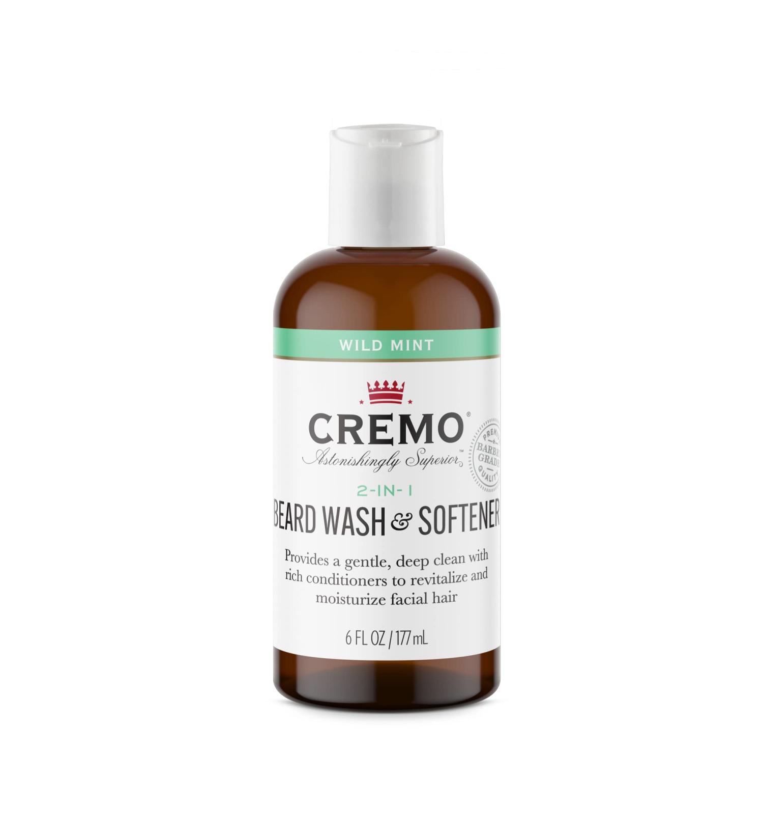 Cremo 2-in-1 Mint Blend Beard Wash & Softener - 6 Oz - Buy Online on GoSupps.com