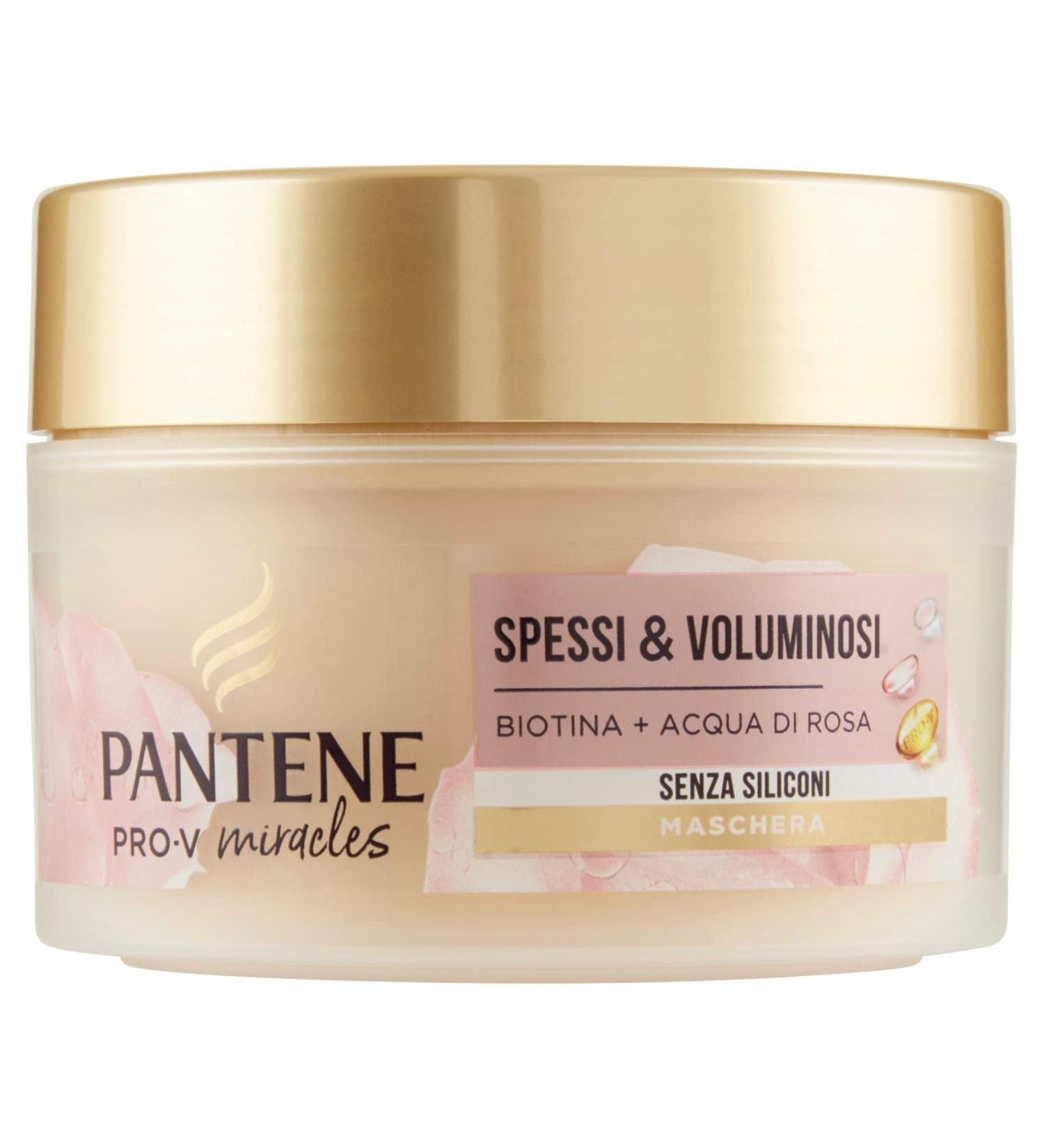  Pantene Pantene Pro-V Miracles Thick & Voluminous Mask Silicone-Free with Biotin and Rose Water for Fine and Lackluster Hair 160 ml - Buy Online on GoSupps.com