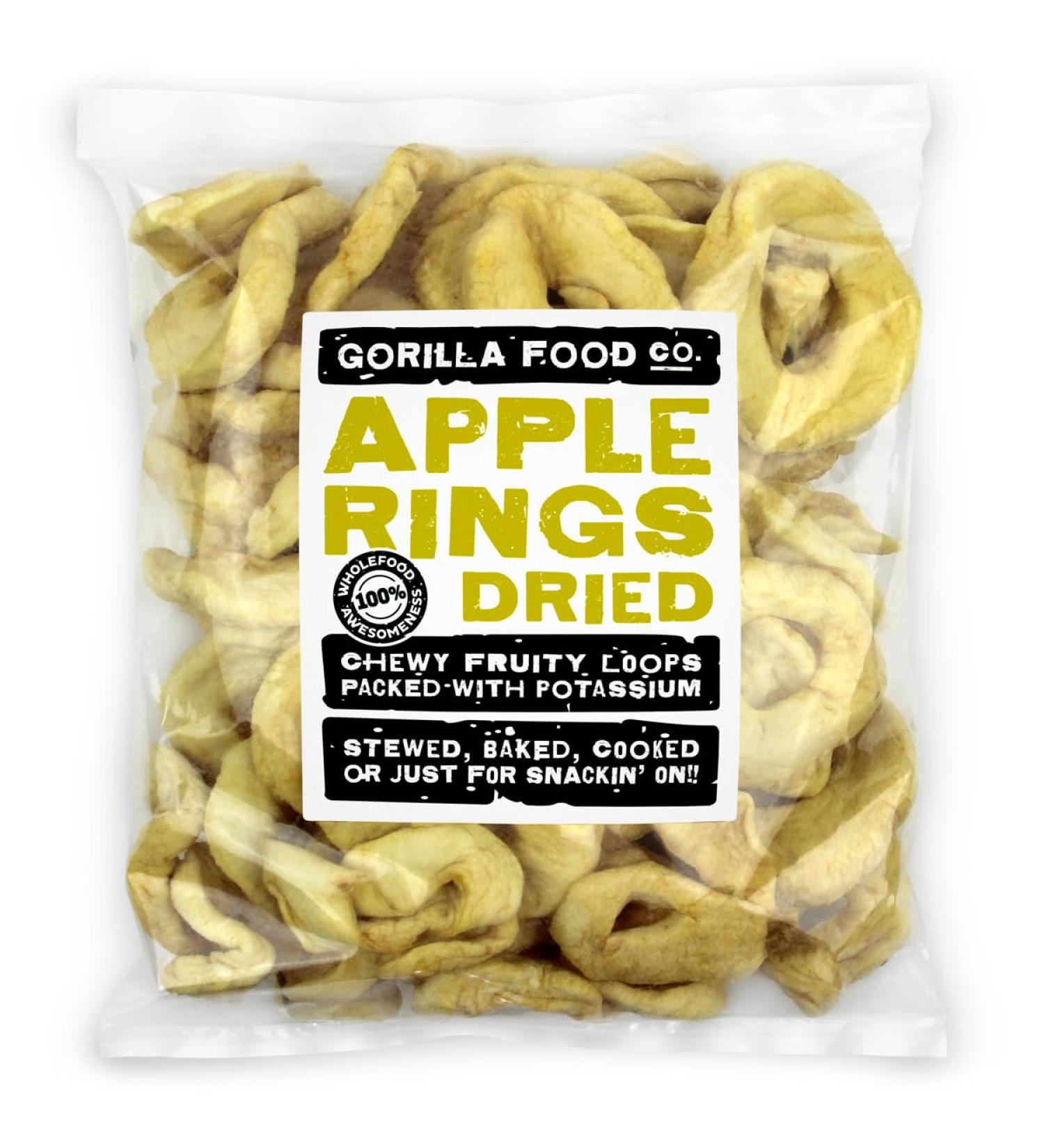 Gorilla Food Co. Apple Rings Dried - 400g - Buy Online on GoSupps.com