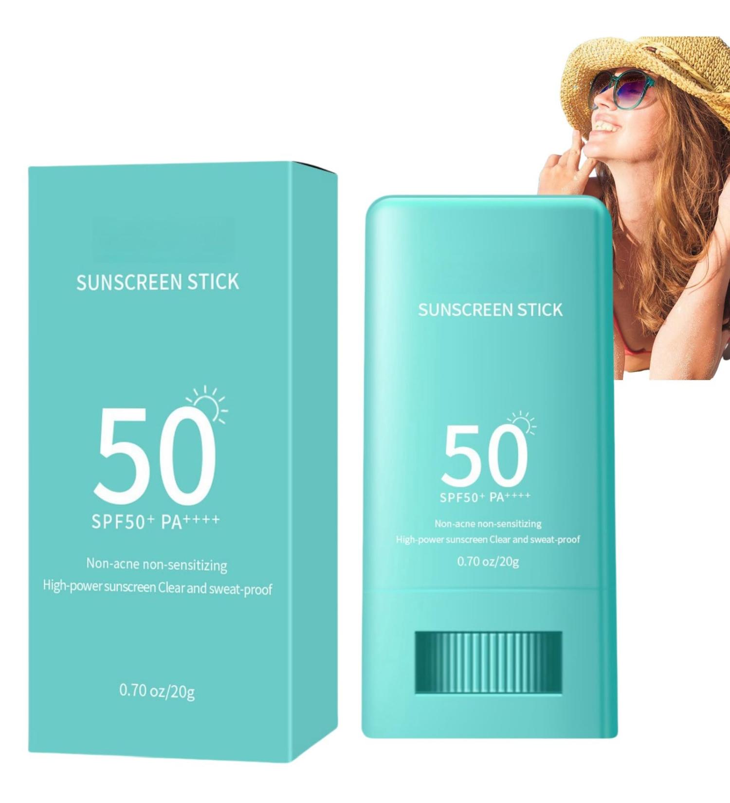 Spf50 Moisturiser Sunscreen Stick Sun Cream Stick Korean Sunscreen SPF 50+ Suncream Factor 50 Sunscreen Stick Efficiency Sunscreen to Uva/Uvb Protection Waterproof & Non-Greasy Waterproof Sunscreen - Buy Online on GoSupps.com