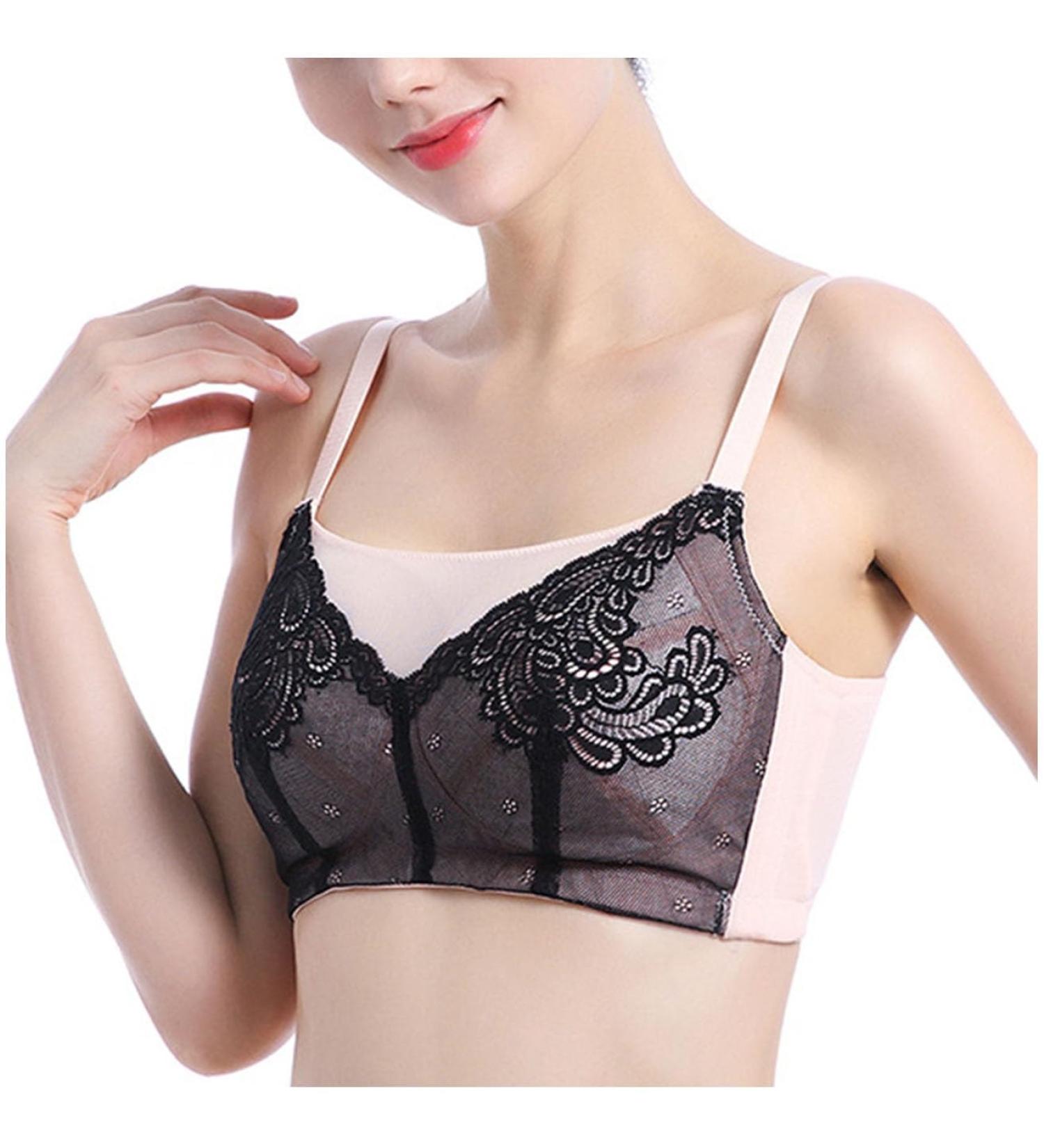 XWSM Post-OP Mastectomy Bra - Cable-Free Support Bit Holder & Soft Underwear - Pink 38/85C for Comfort & Style - Buy Online on GoSupps.com