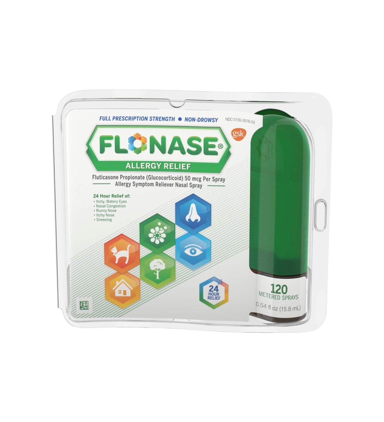 Flonase Allergy Relief Nasal Spray 144 metered Sprays 0.62 oz