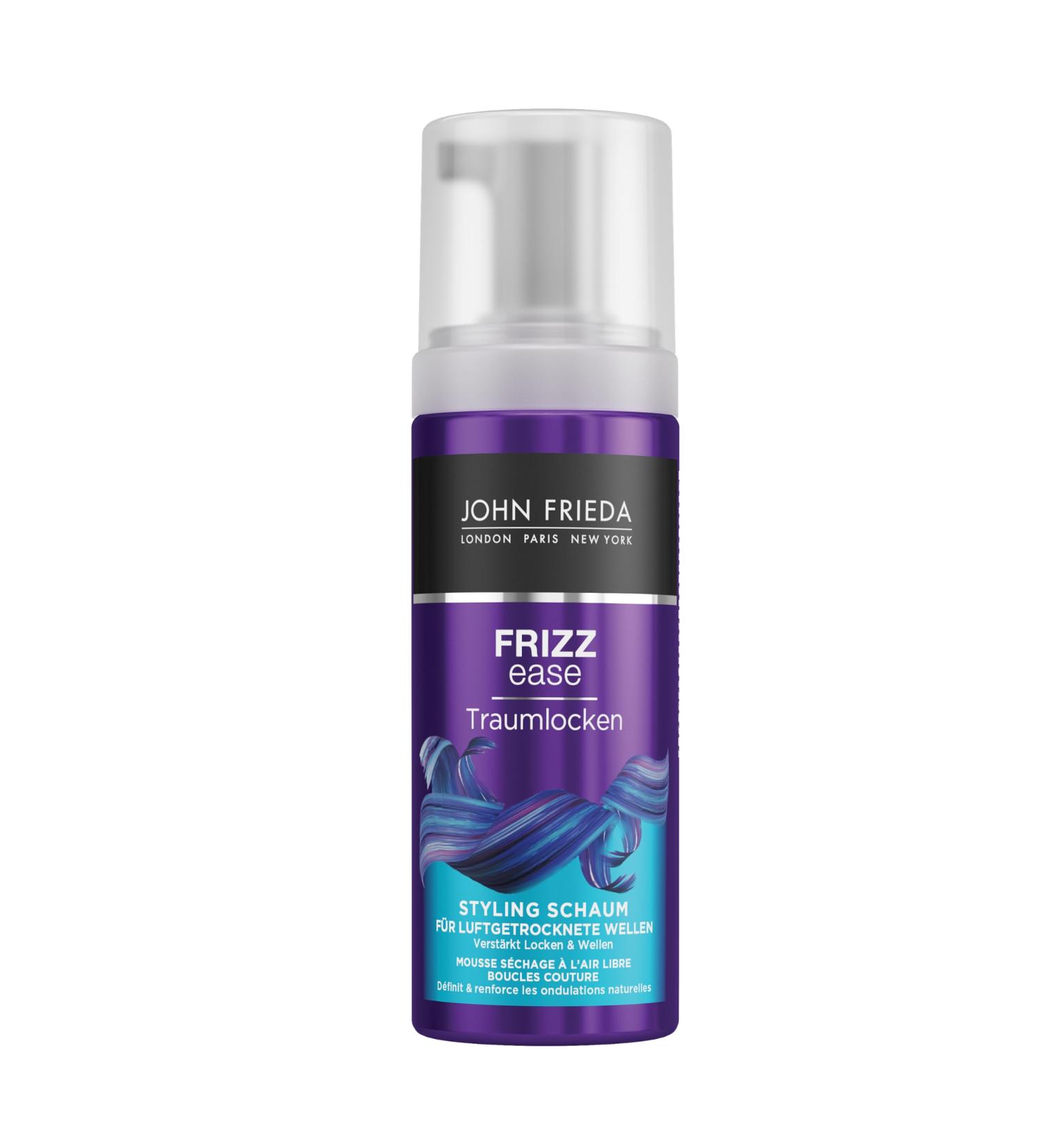 John Frieda Frizz Ease Styling Foam Air-Dried Waves 150 ml with Moringa Oil Defined for Soft Waves - Buy Online on GoSupps.com