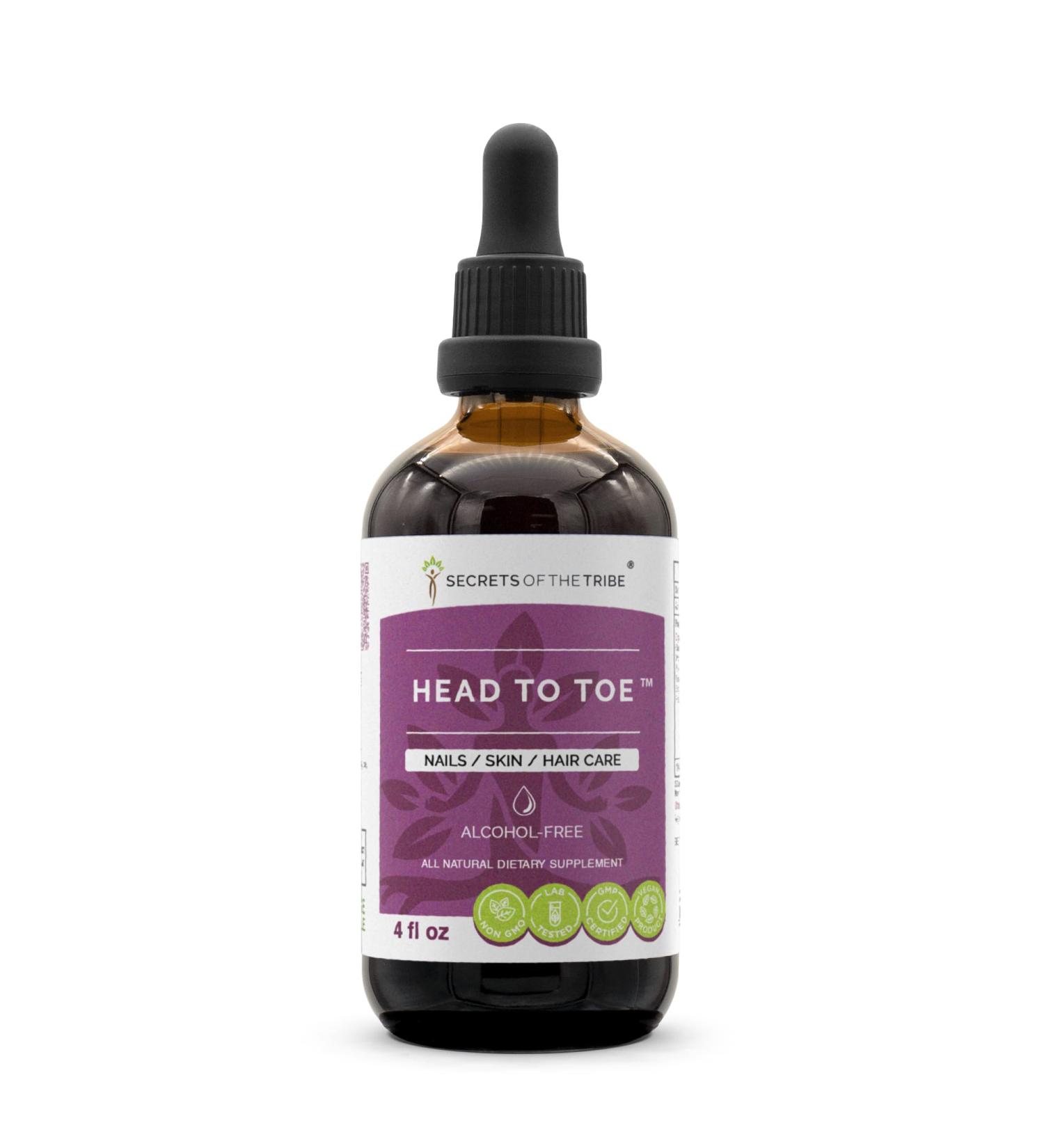 Head to Toe Herbal Extract, Alcohol-Free Tincture, Glycerite Chamomile, Witch Hazel, Pot Marigold, Turmeric, Stinging Nettle, Rosemary. Nails/Skin/Hair Care 4 OZ 4 Fl Oz (Pack of 1) - Buy Online on GoSupps.com