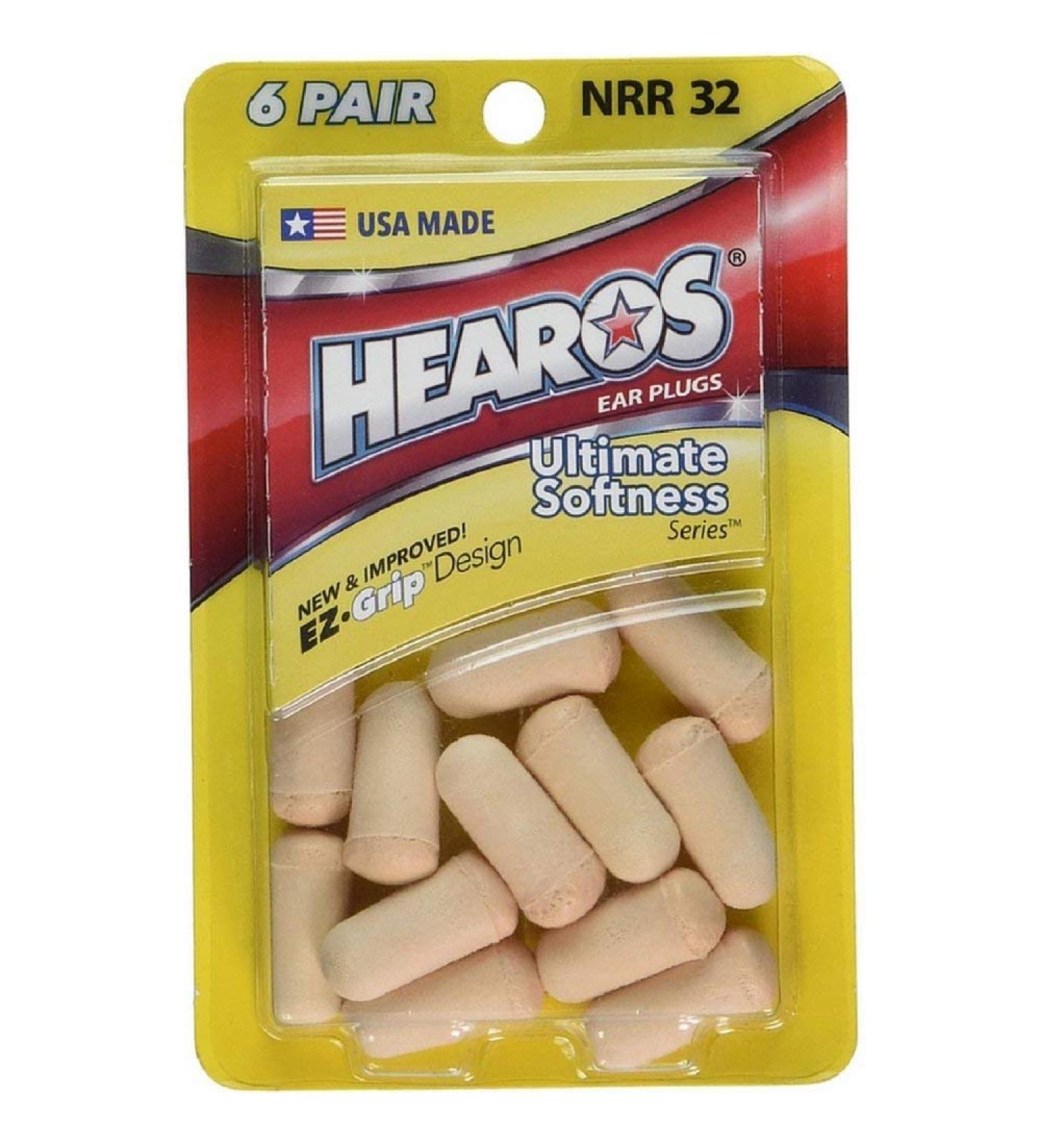 Hearos Ear Plugs Ultimate Softness High NRR 32 6 Pair