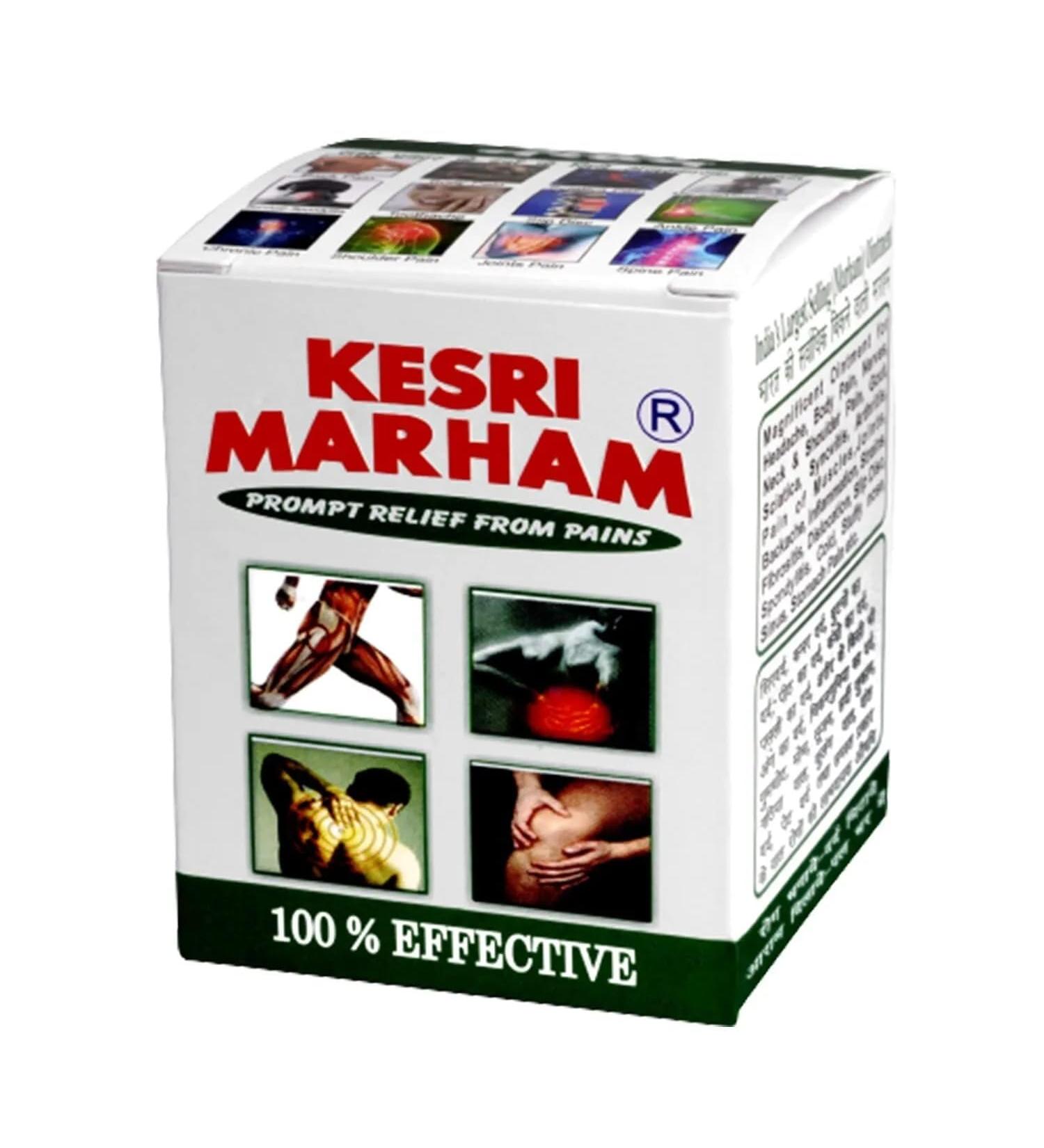 Buy Natural Ayurvedic Kesri Marham 100gm | Strong Aroma & Authentic Formulation - International Shipping Available - Buy Online on GoSupps.com