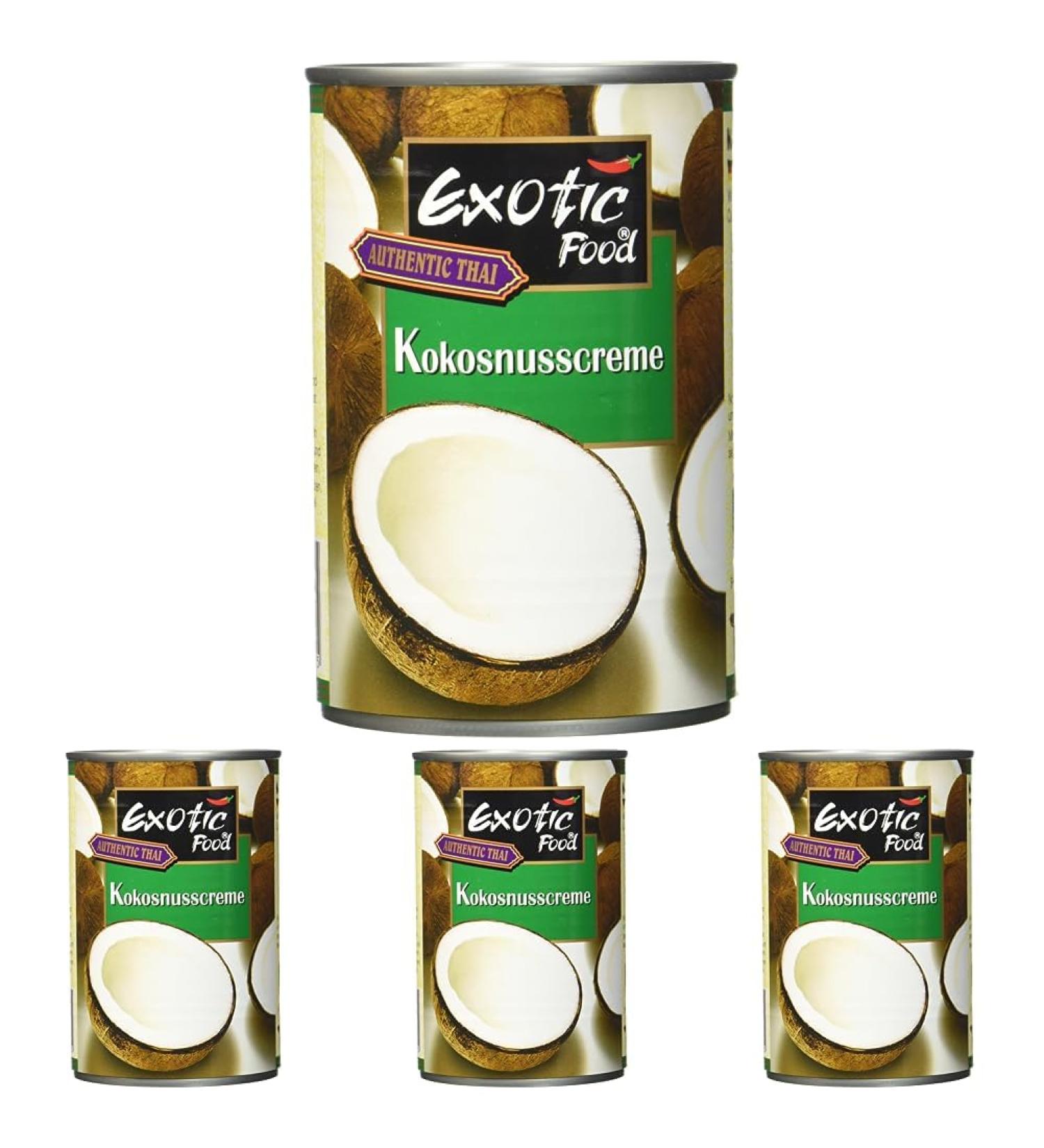 Buy Exotic Coconut Cream 400ml 22% Fat Content | Pack of 4 | International Shipping - Buy Online on GoSupps.com