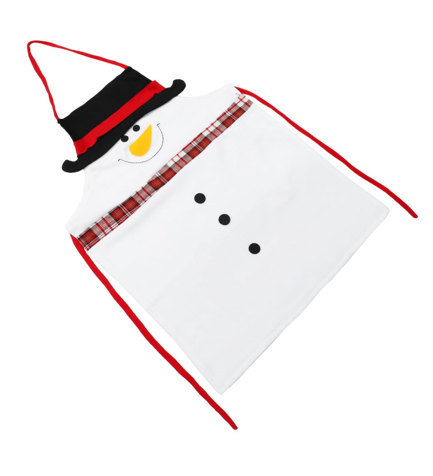 Angoily Christmas Apron Santa Claus Outfit Christmas Kitchen Apron Cooking Apron Hair Cutting Cape Santa Outfits Christmas Party Favors Fabric At Home Work Barber Supplies - Buy Online on GoSupps.com