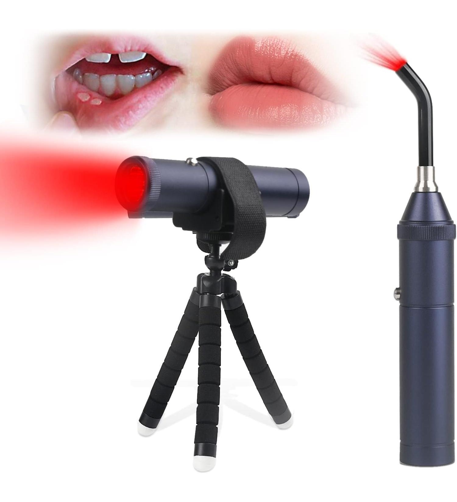 Bliofo Red Light Therapy Device for Pain Relief & Canker Lip Sore Management - 660nm & 850nm Wavelengths - Buy Online on GoSupps.com