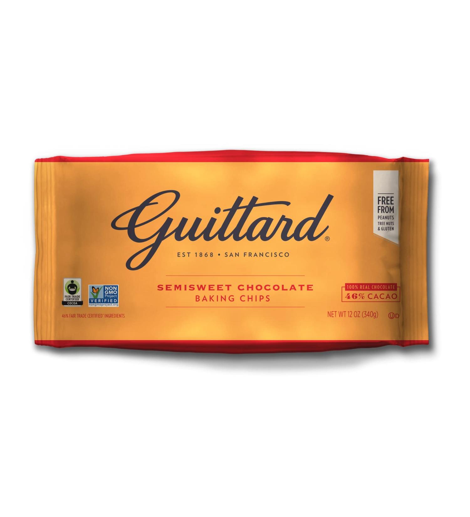 Guittard Semi-Sweet Chocolate Chips 12 oz - Premium Baking Chocolate for International Shipping - Buy Online on GoSupps.com