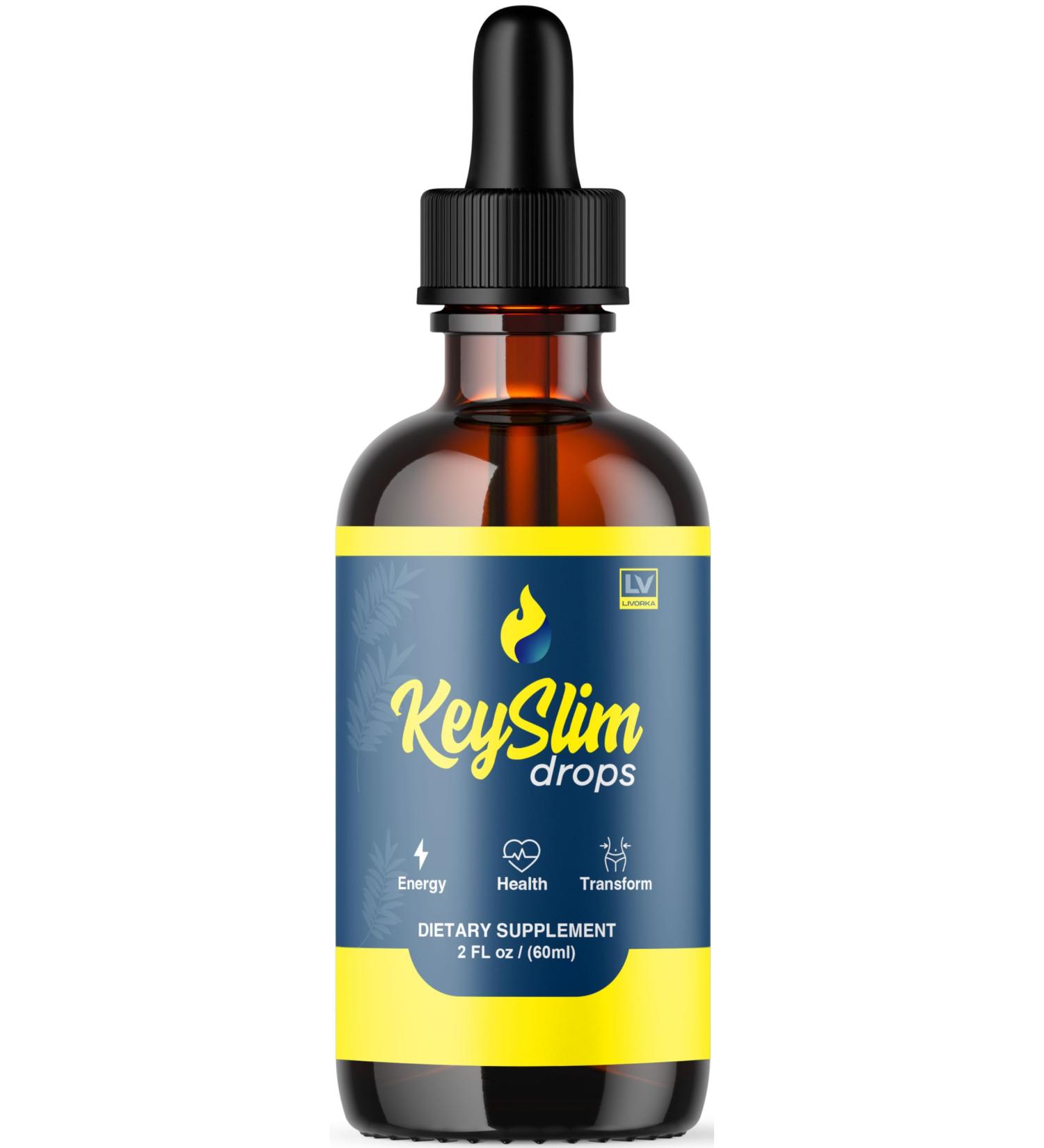 LIVORKA KeySlim Drops Dietary Liquid Support Supplement - 1 Bottle (30 Day Supply) - Buy Online on GoSupps.com