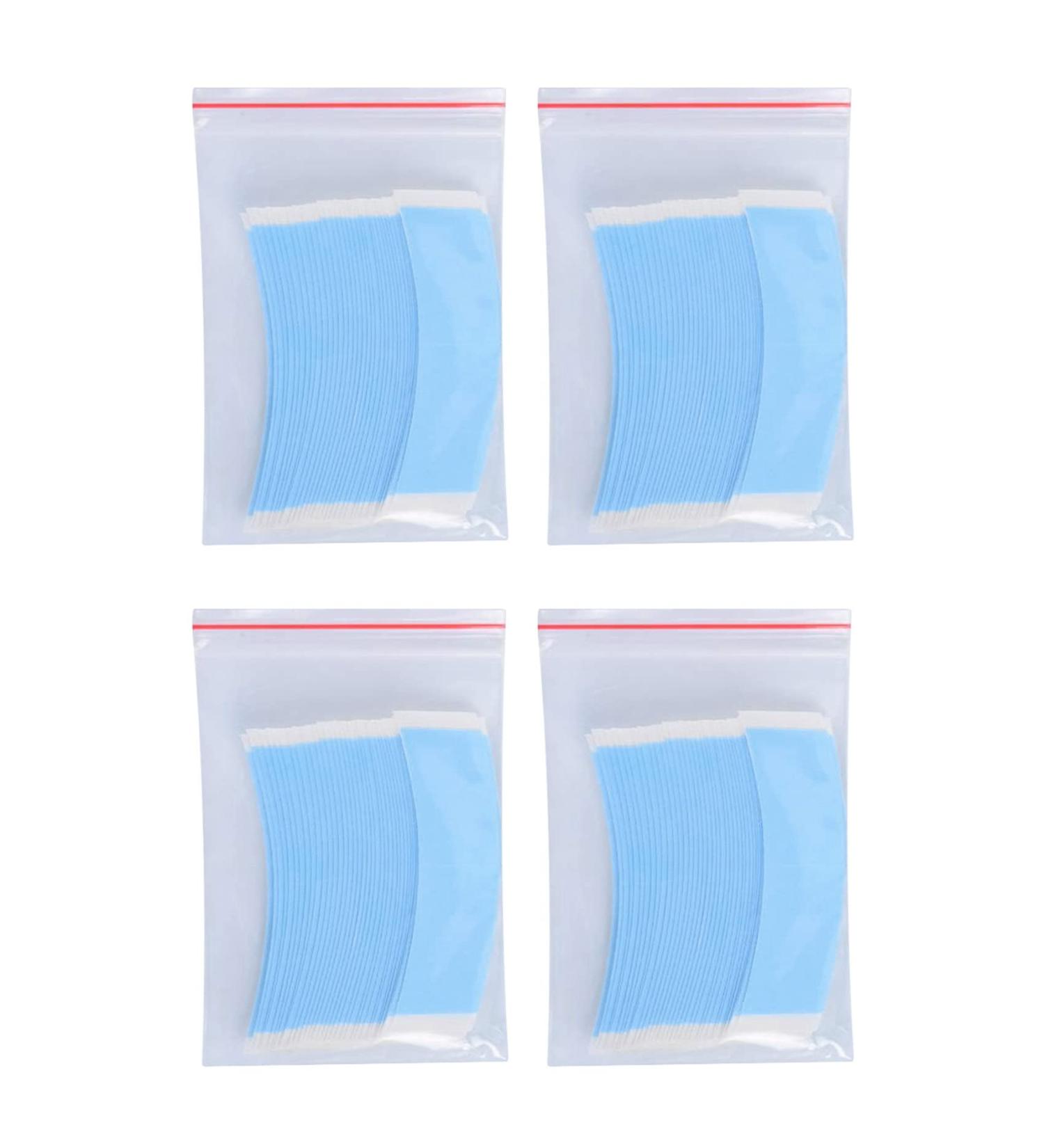 Beifenl 144Pc/Lot Blue Double Hair System Adhesive Strong Extension Wig Tape Fixed Hair Waterproof for Toupee Lace Wigs Film - Buy Online on GoSupps.com