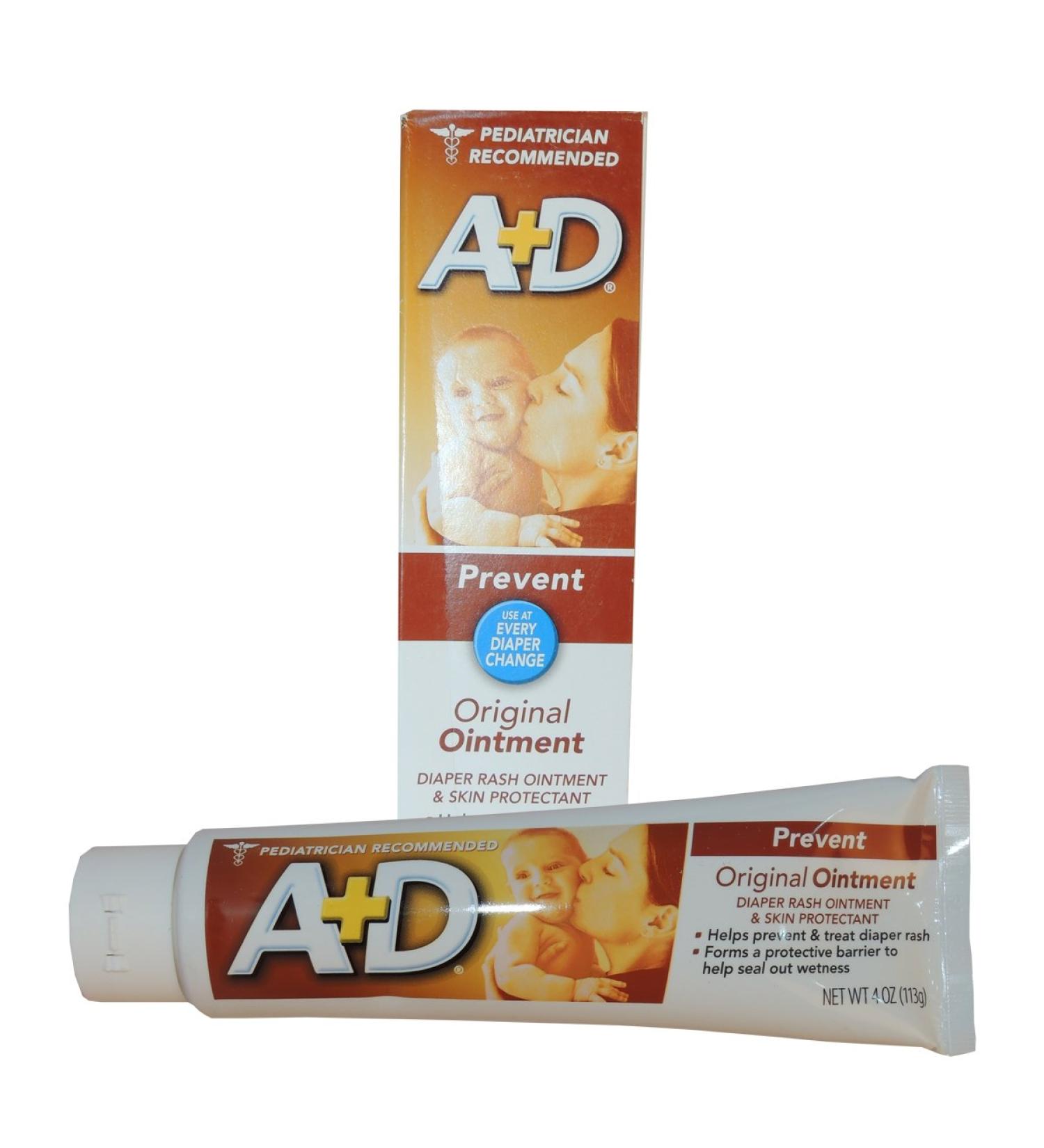 A+D Zinc Oxide Diaper Rash Cream with Aloe 4oz (Pack of 3) - Fast Relief for Babies' Skin - Buy Online on GoSupps.com