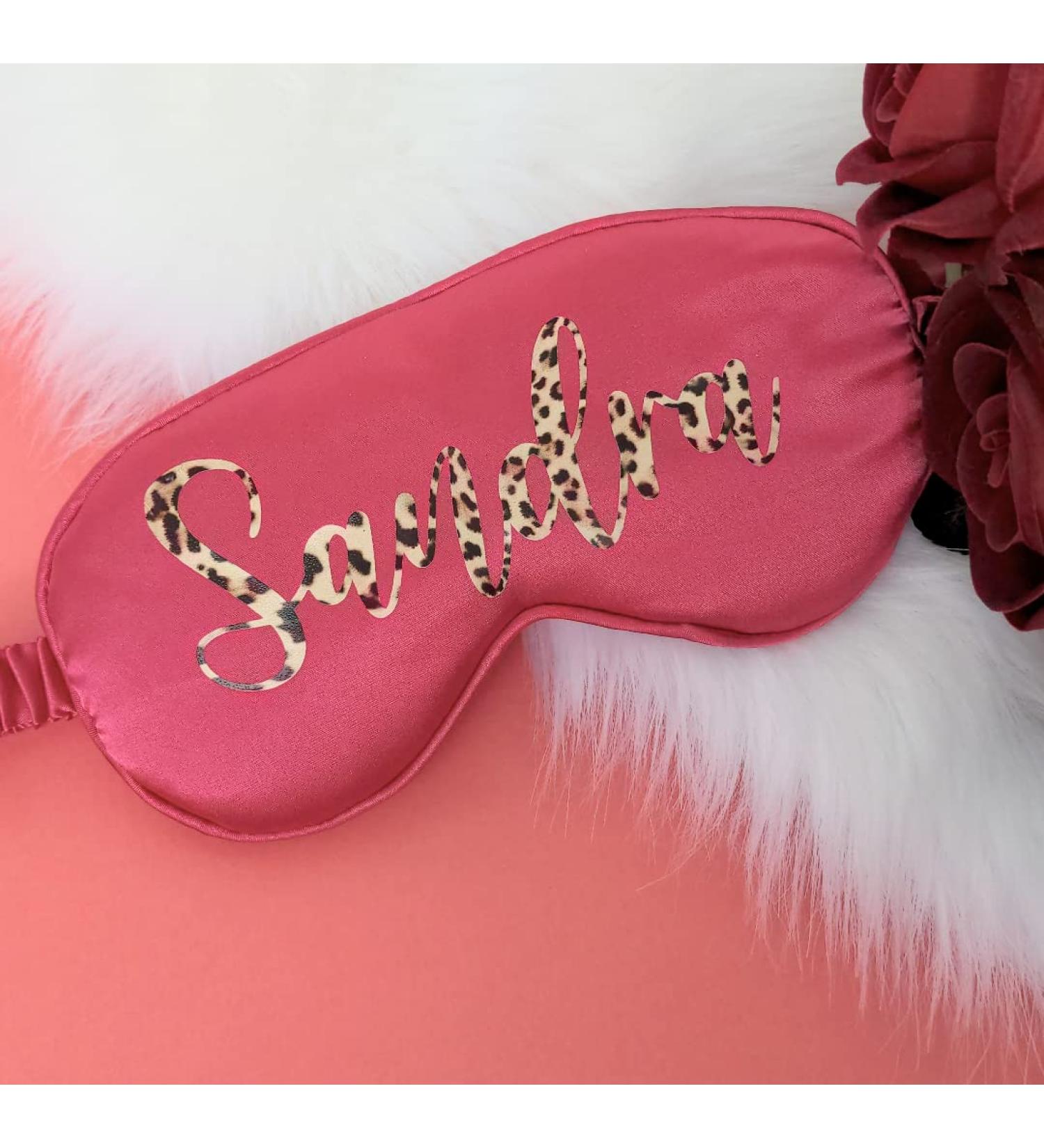 Personalised Sleep Silk Satin Eye Mask Custom Any Name Rest Sleeping Relaxing Mask Gift for Her Mothers Day Birthday Bridesmaid Hen Bridal Christmas Gift Party Favours Present HUNYLONDON (Red) - Buy Online on GoSupps.com