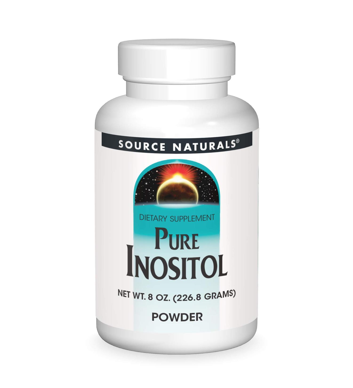 Source Naturals Pure Inositol Powder 8 oz - Premium Supplement for Mood & Sleep Support - Buy Online on GoSupps.com