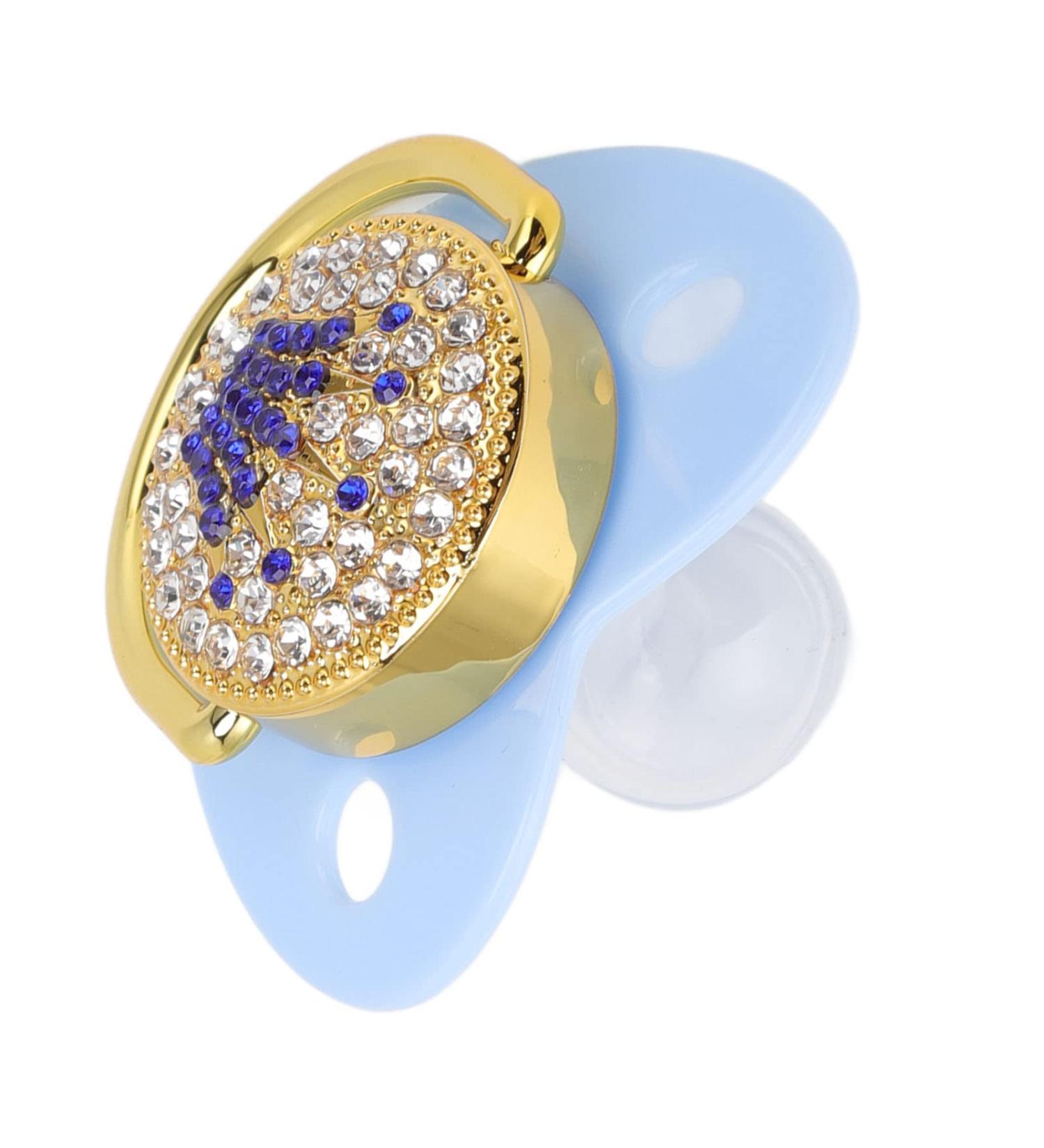 Buy Baby Schnuller - Symmetrical Design Silicone Pacifiers for Newborns | Ultra-Light & Soft | Supports Healthy Oral Development (Blue) - Buy Online on GoSupps.com