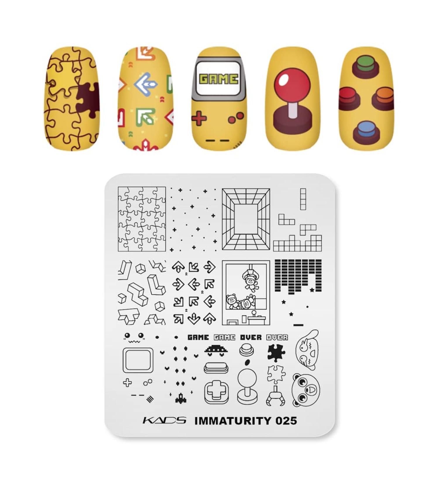 Kad's Nail Art Stamp Template IM025 - Cute DIY Design for Manicure | Picture Plate & Stamp Plate for Nail Art | International Shipping Available - Buy Online on GoSupps.com