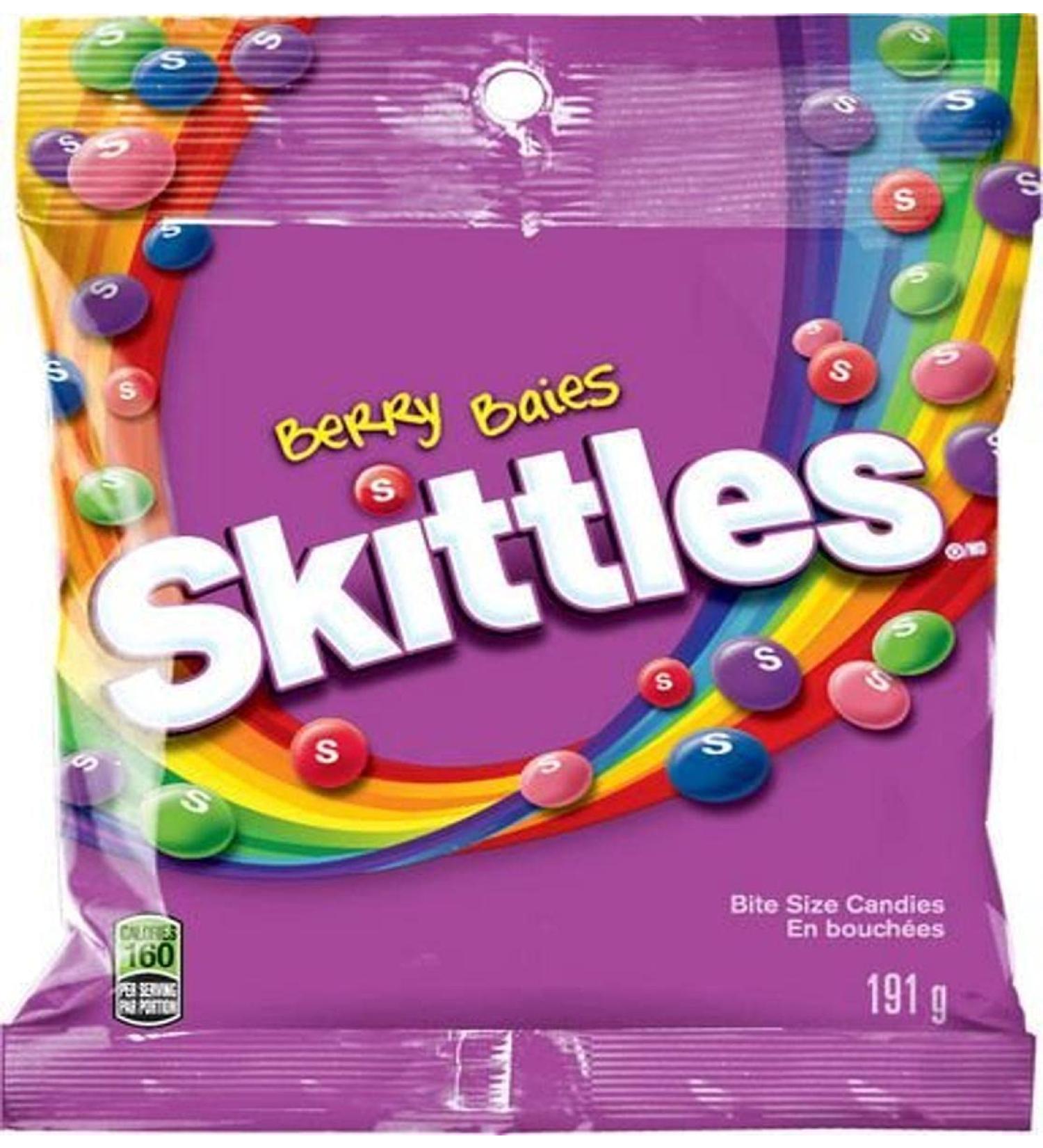 Skittles Berry Chewy Candy Bag 1 Pack 191g Per Pack 191 g (Pack of 1) Berry - Buy Online on GoSupps.com