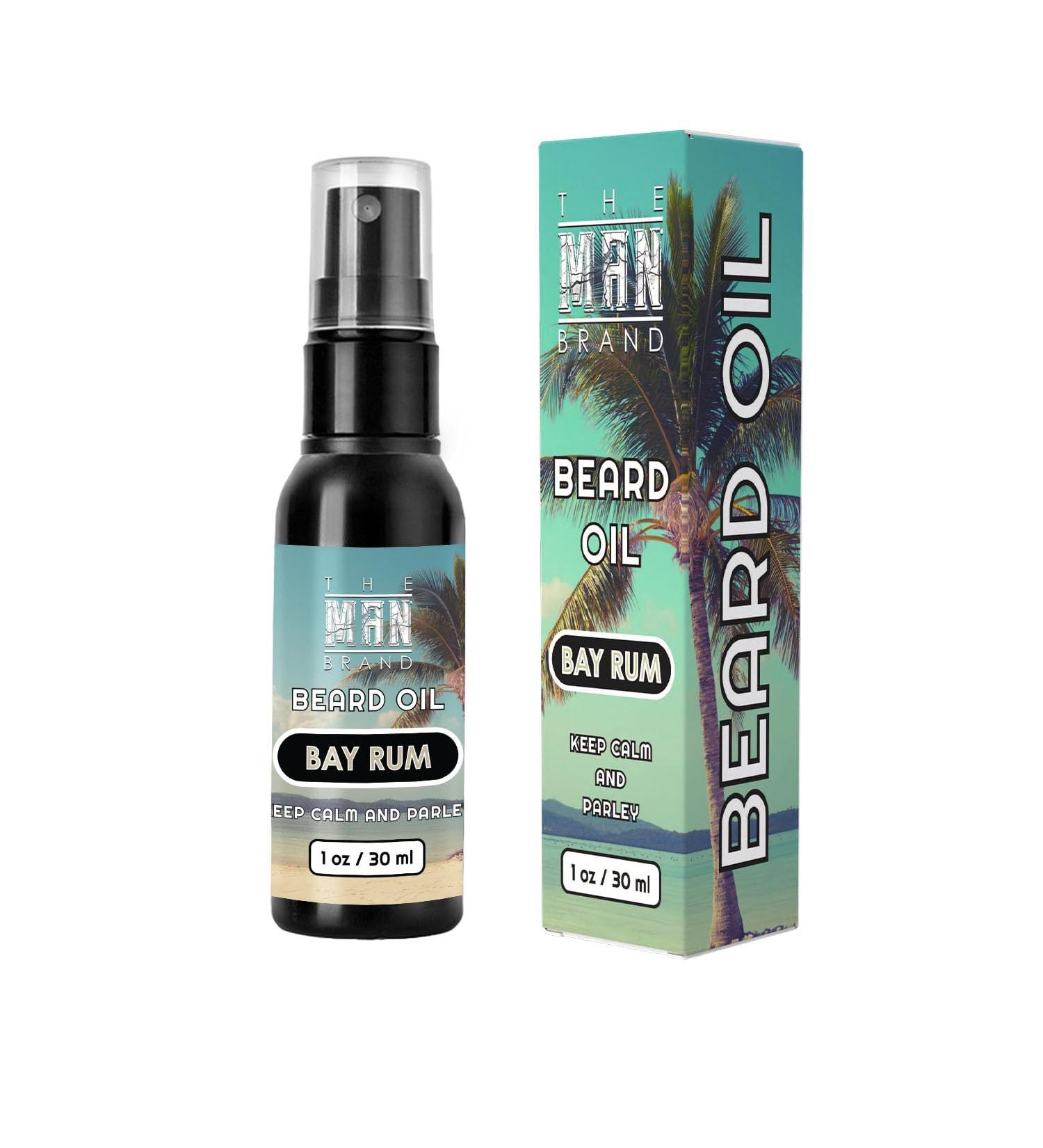 Natural Beard Oil - Moisturizing & Grooming | Eliminate Beardruff & Dry Skin | Bay Rum - 1 Oz - Buy Online on GoSupps.com
