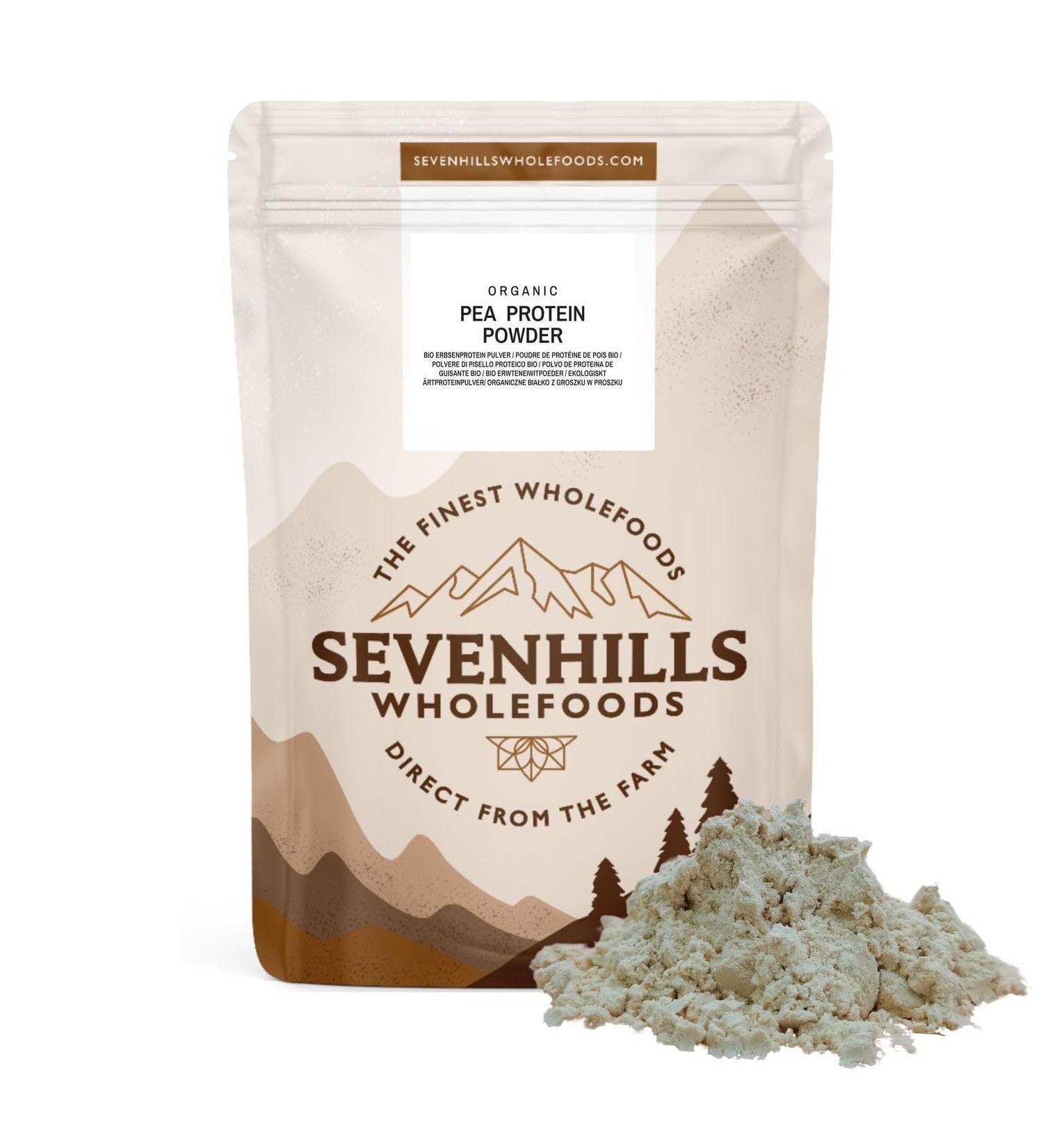 Sevenhills Wholefoods Organic Pea Protein Powder 1kg - Plant-Based Protein Supplement - Buy Online on GoSupps.com