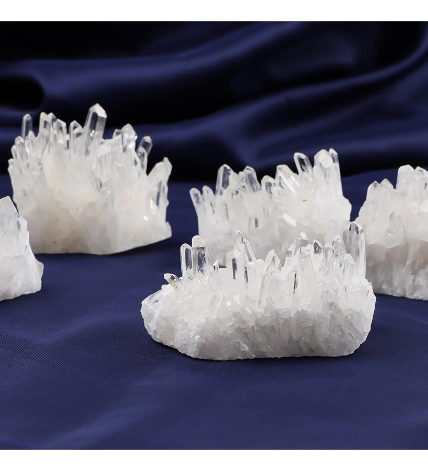 1pc Crystals and Stones Natural Clear Quartz Cluster Irregular Raw Minerals Home Office Desktop Decor Ornaments Gifts Natural Luster (Color : Clear Size : 1pc 20-30g) 1pc 20-30g Clear - Buy Online on GoSupps.com