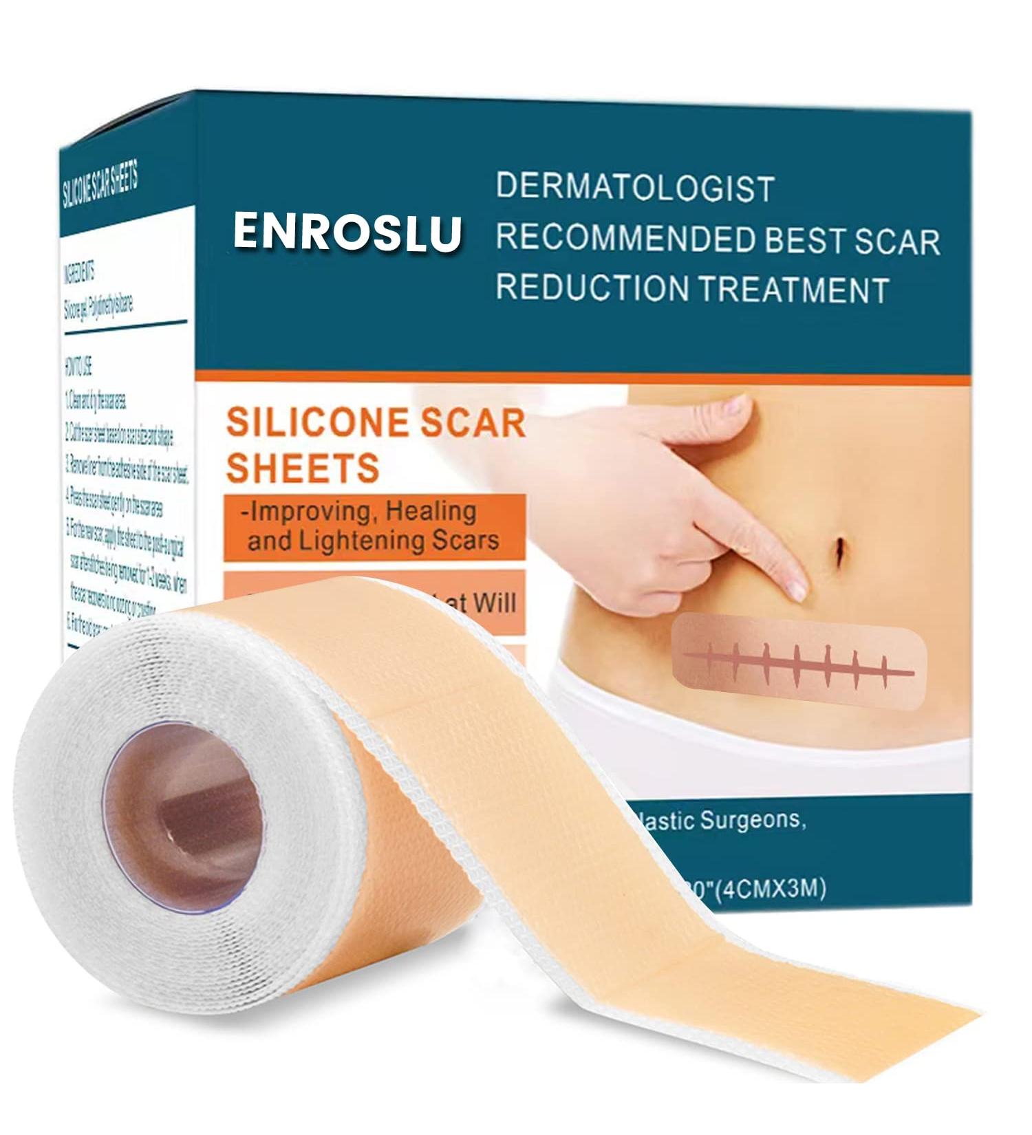Medical Grade Silicone Scar Sheets for Acne, Burn, C-Section & Surgery Scars - 8 Month Supply (1.6 x 120 - 3M) - Buy Online on GoSupps.com