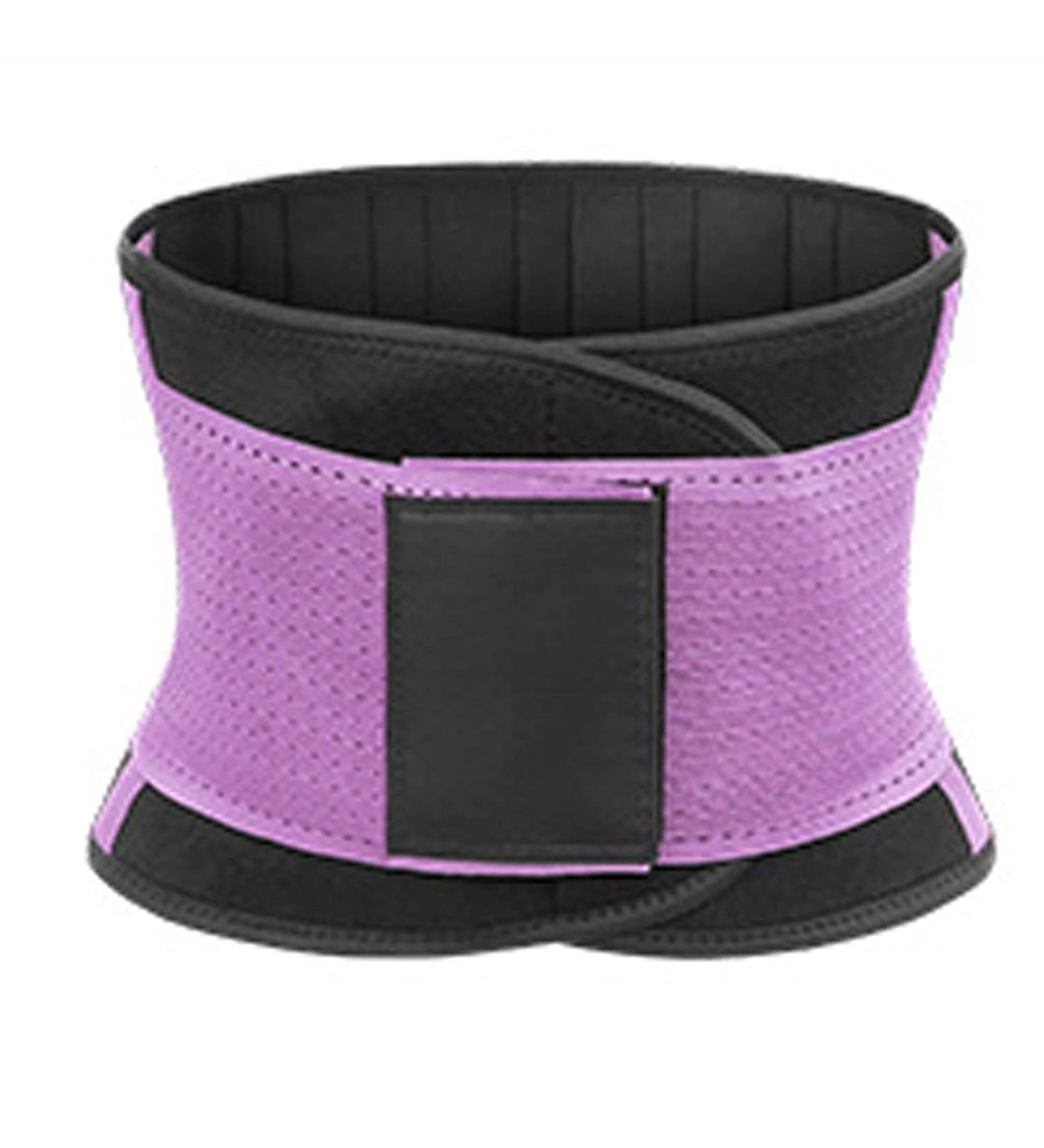 Lightweight Back Brace for Lower Back Pain Relief Breathable Mesh Lumbar Support Belt Lumbar Straps Adjustable Slim Fit for Under Clothes Wear (Color : Purple Size : X-Large) (Red Small) (Purple La Purple Large - Buy Online on GoSupps.com