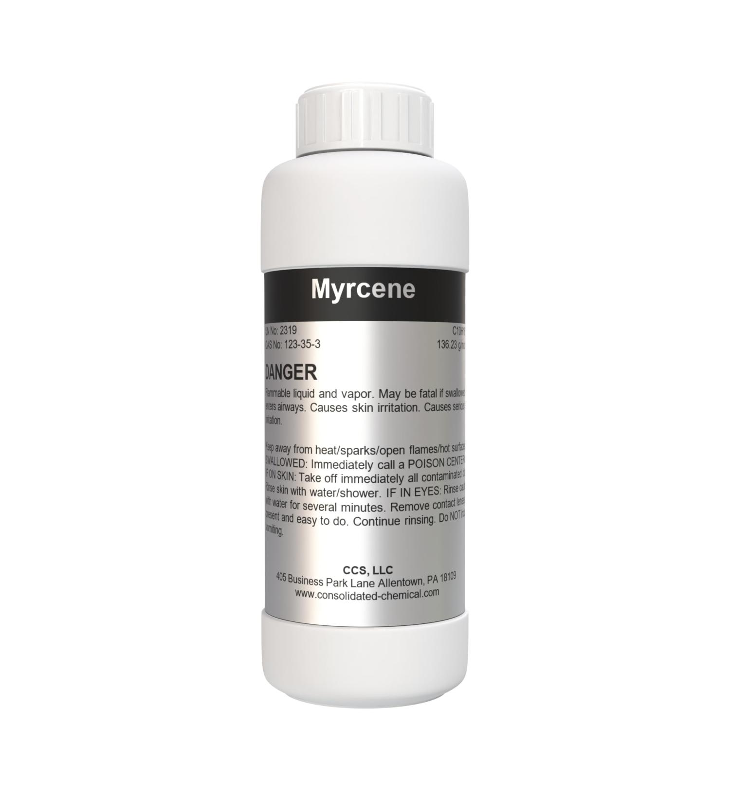Myrcene High Purity Aroma Compound - Packaged in Heavy Duty Bottles 100ml (3.3 Fl Oz) - Buy Online on GoSupps.com