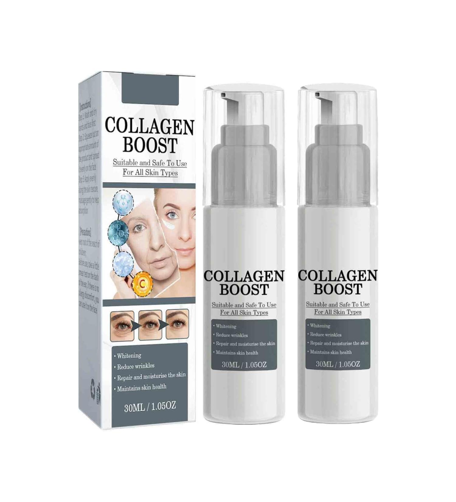  G n rique Collagen Boost Serum Anti-Wrinkle Cream Women Anti-Aging Serum Pore Shrink Hyaluronic Acid Moisturizing Nourish and Whitening Essence (2PC) - Buy Online on GoSupps.com
