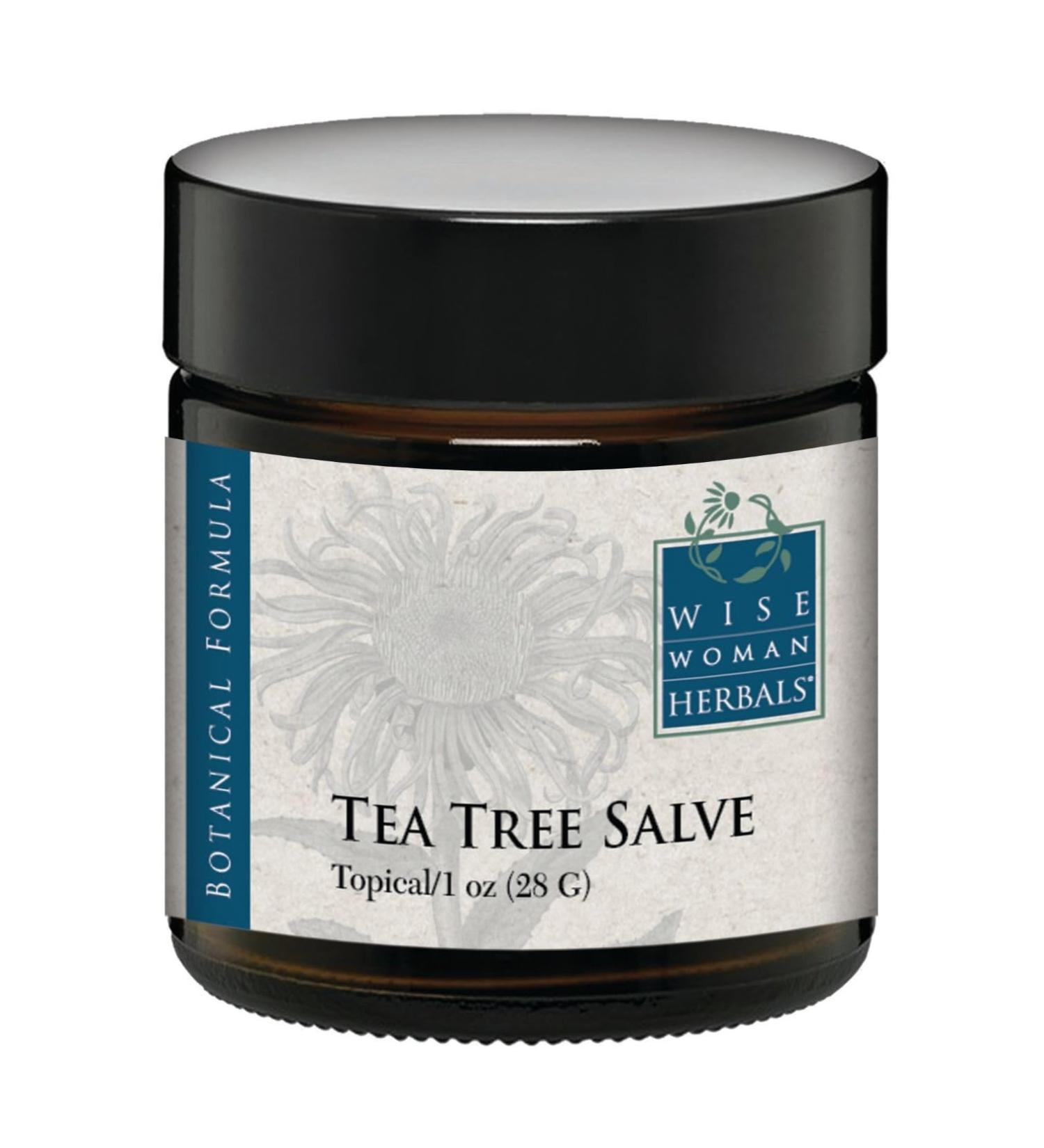 Wise Woman Herbals Tea Tree Salve - 1 Oz | Natural Skin Irritation Relief & Healthy Skin Aid for Dry Itchy Skin & Nail Care - International Shipping Available - Buy Online on GoSupps.com