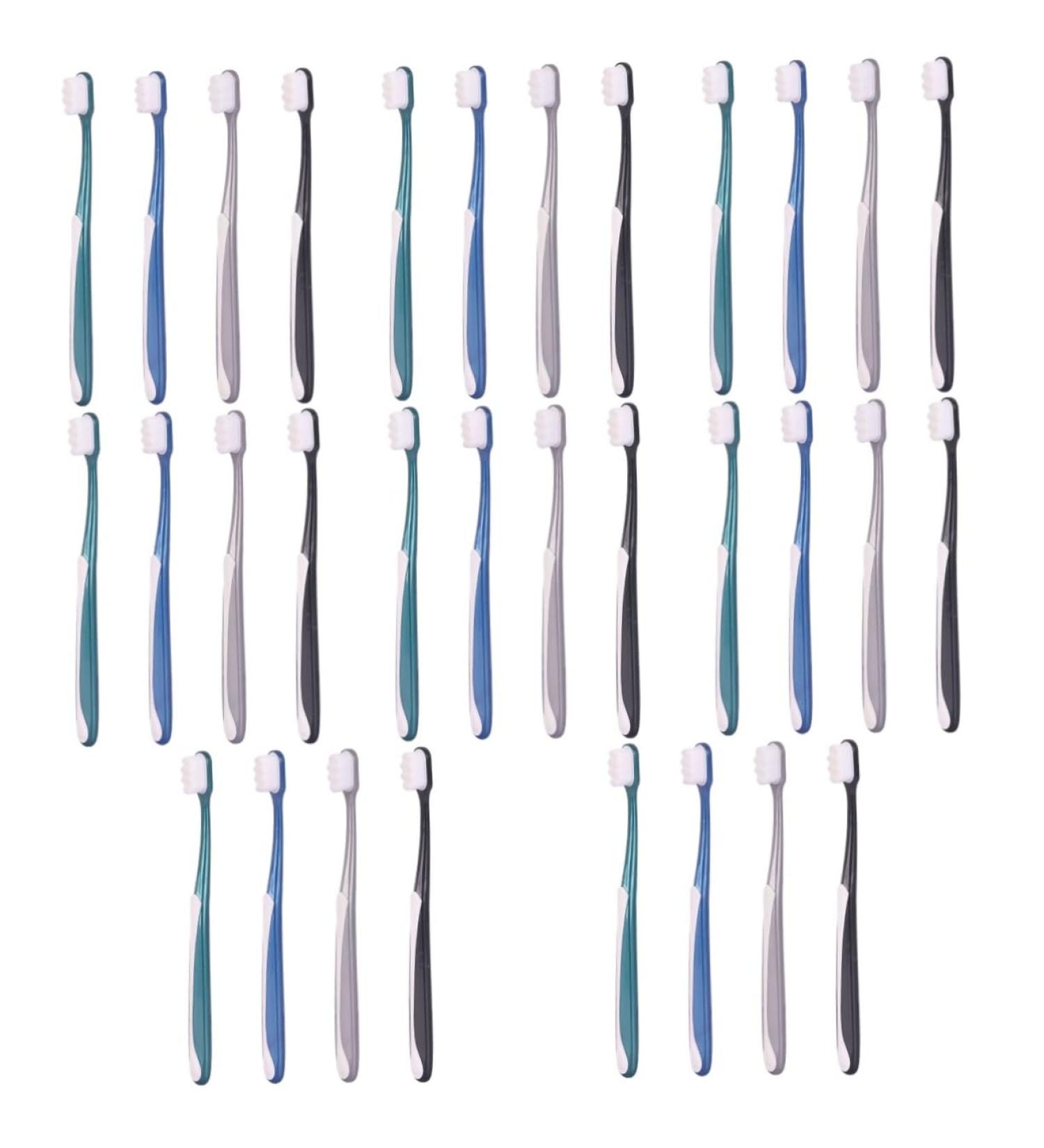 Gleavi 32 Pcs Ultra Soft Toothbrush Set for Sensitive Teeth - Travel Handheld Accessories for Adults - Buy Online on GoSupps.com