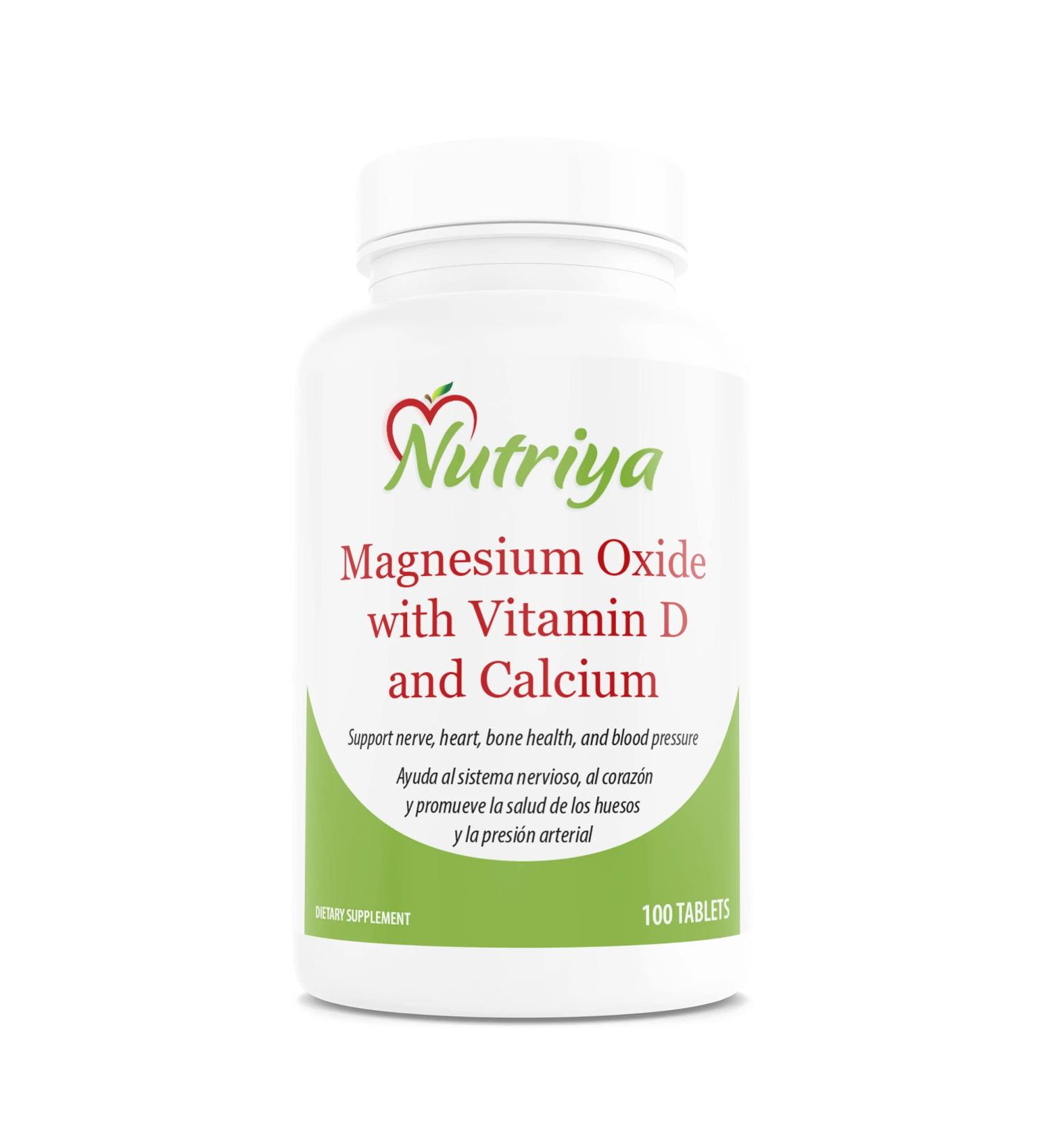 Magnesium Oxide with Vitamin D3 and Oyster Calcium Supplement - Buy Online on GoSupps.com