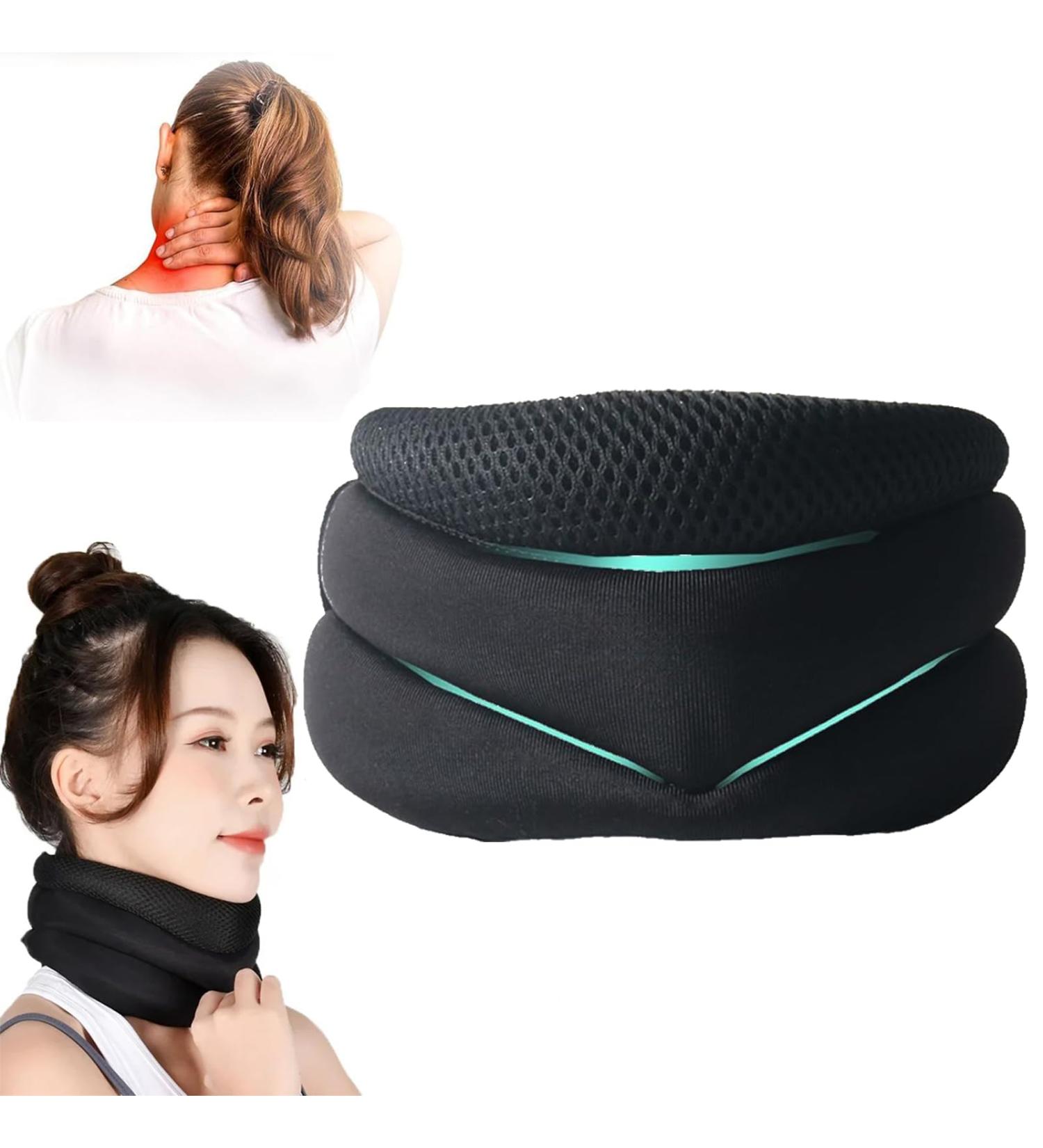 Neck Brace & CerviCorrect Cervical Collar - Anti Snoring Pain Relief & Relaxation | 3D Soft Foam | International Shipping Available - Buy Online on GoSupps.com
