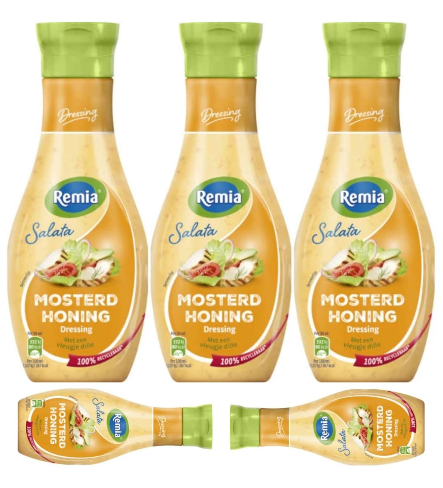 Remia Salad Mustard Honey Dressing Mustard Sauce 250 ml x 5 Pieces - Buy Online on GoSupps.com